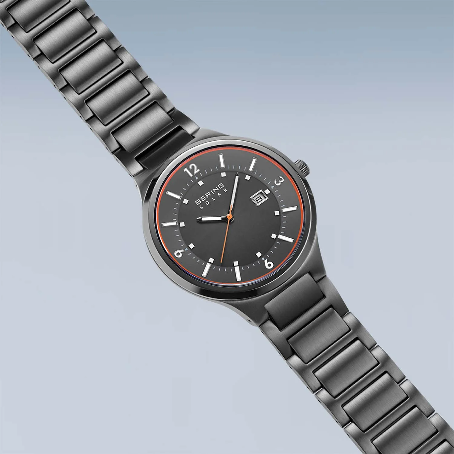 BERING - Slim Solar ur m. grå skive, 42 mm - 14442-777 - Image 5