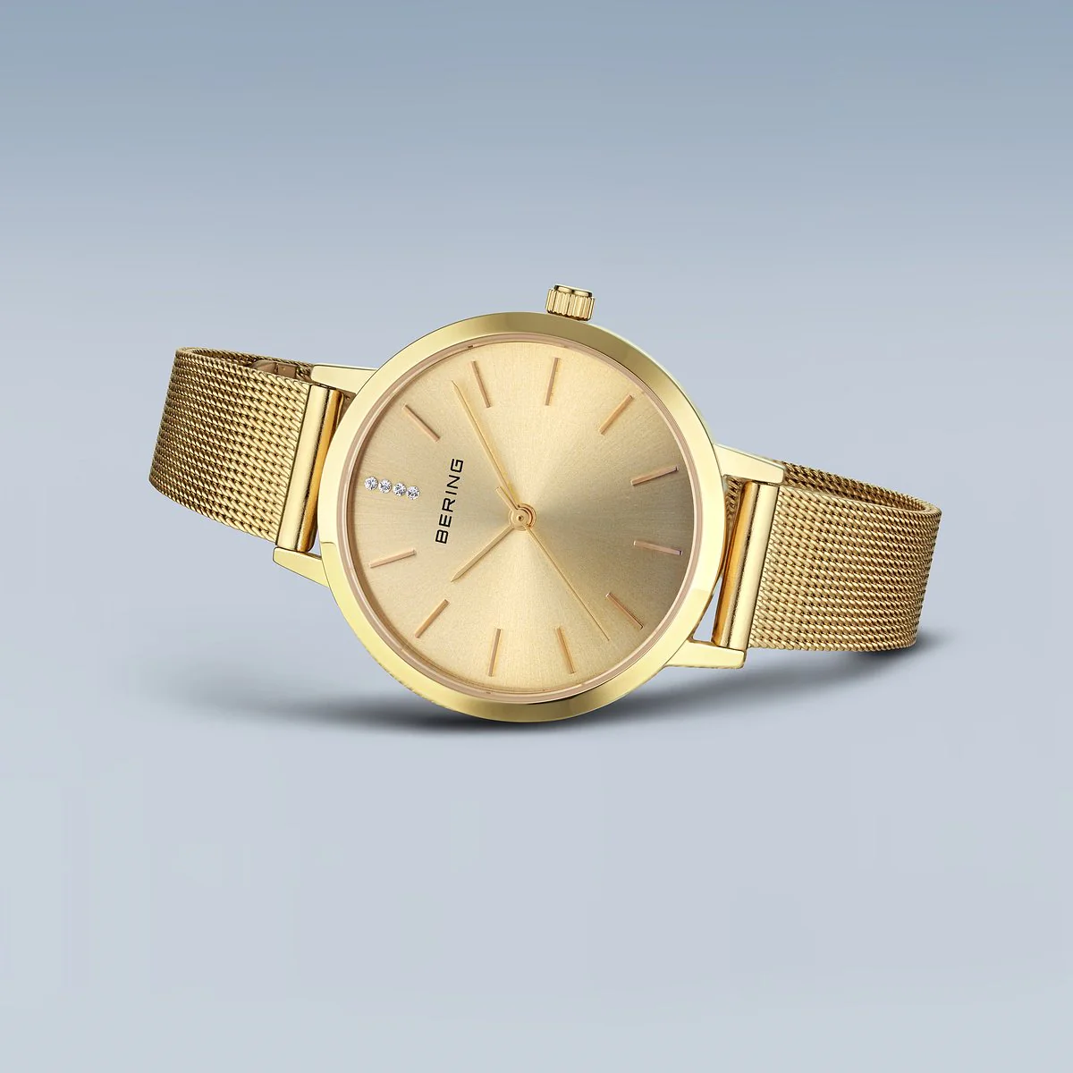 BERING - Solar ur m. guld skive, 34 mm - 13434-333 - Image 4