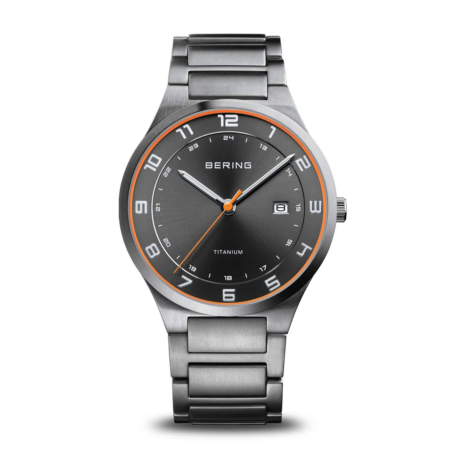 BERING - Titanium ur, 45x40 mm - 15139-709