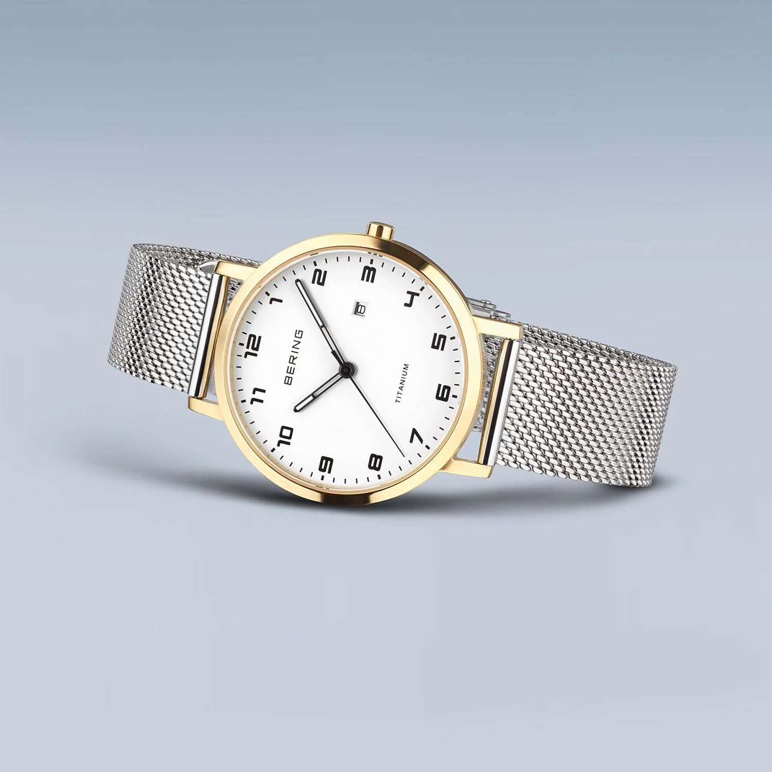 BERING - Titanium ur m. hvid skrive, 34 mm - 18634-010 - Image 4