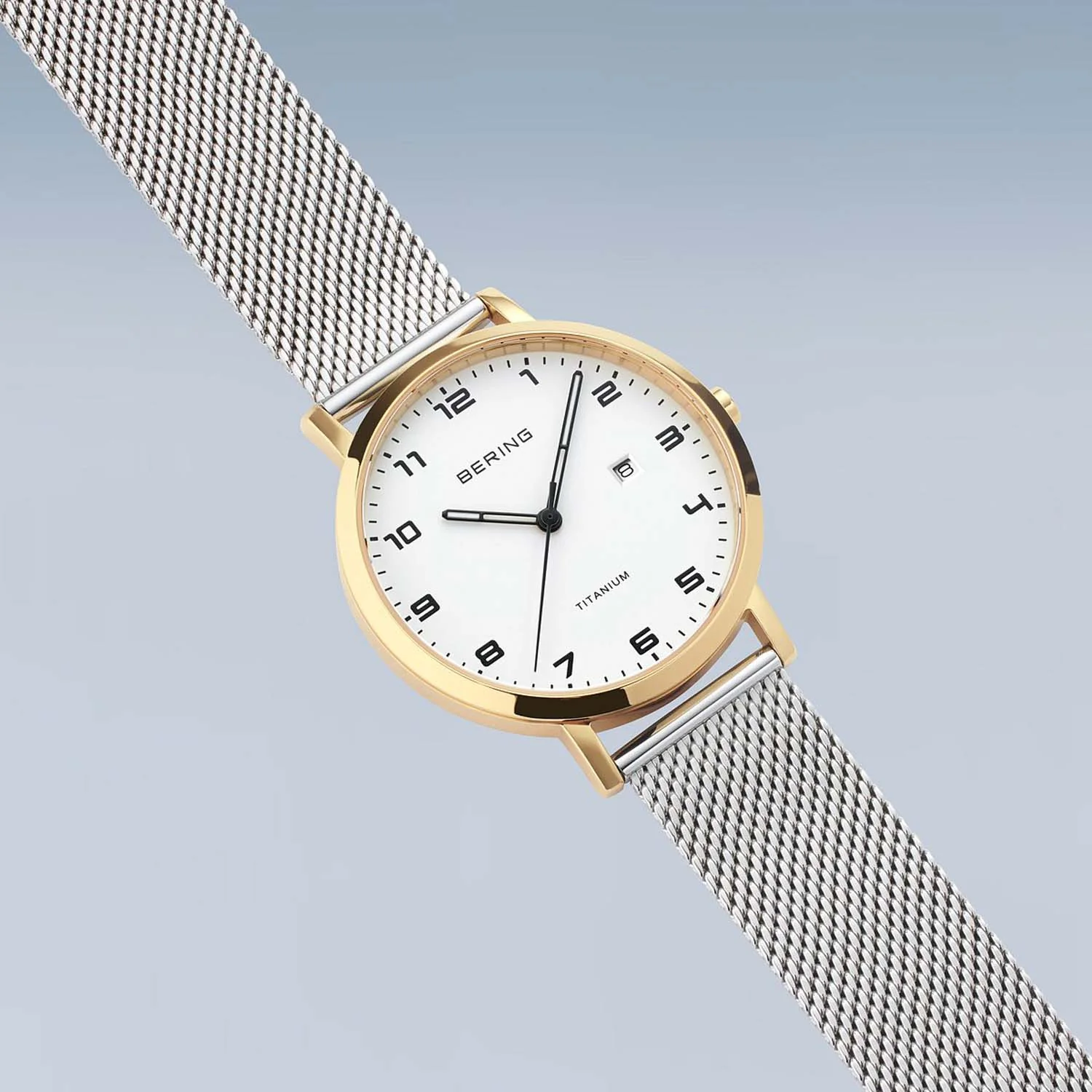 BERING - Titanium ur m. hvid skrive, 34 mm - 18634-010 - Image 5