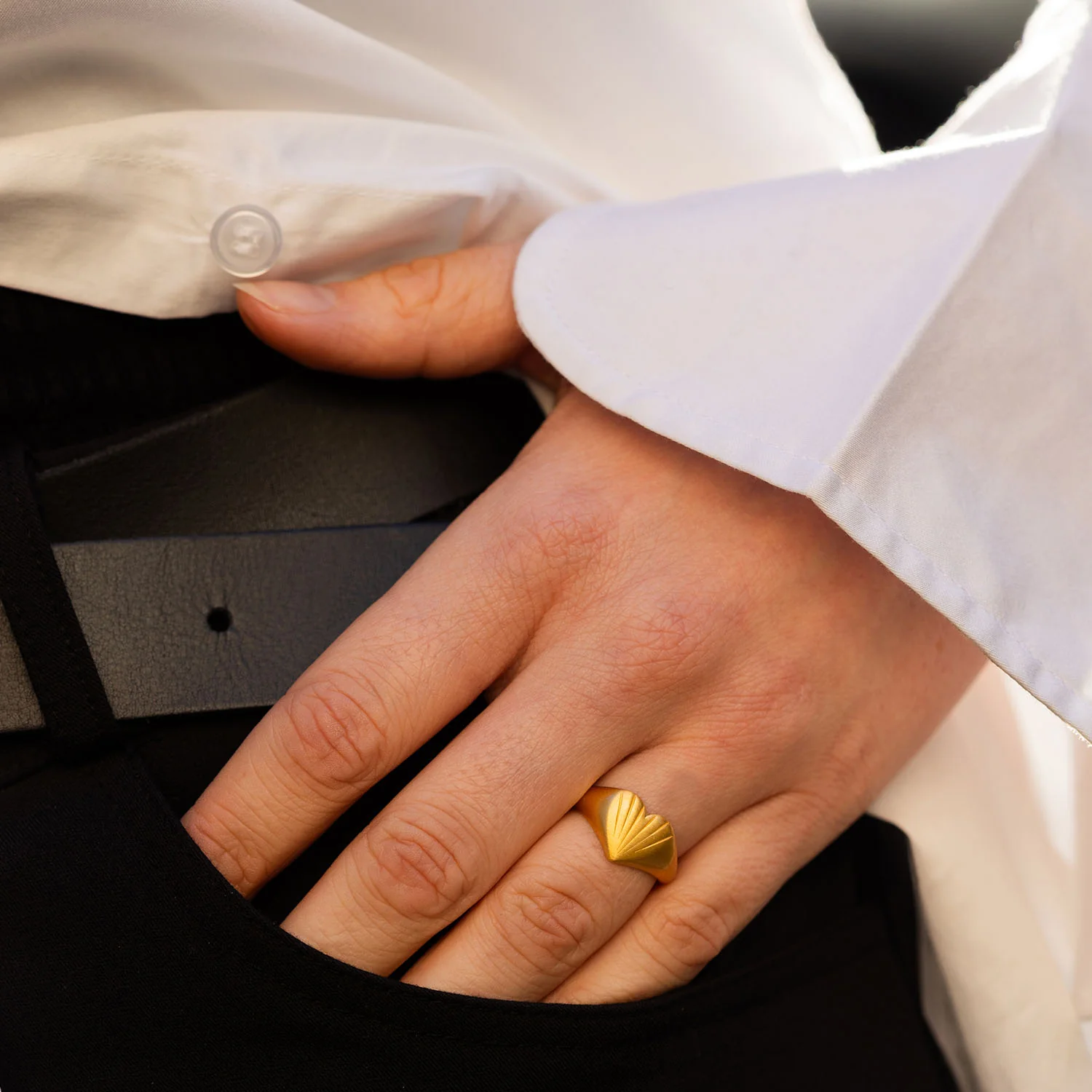 byBiehl - Just Love ring - Forgyldt sølv - Image 2