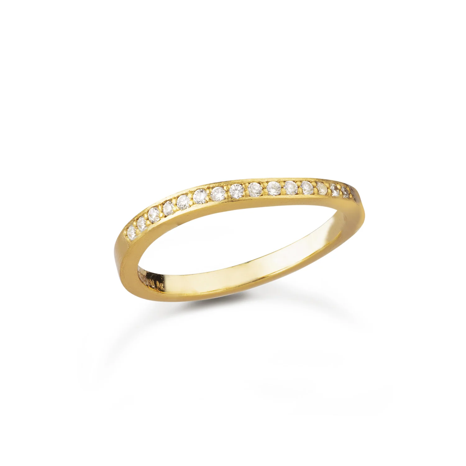 ByBiehl - Ocean Flow Band Sparkle Ring - 5-4203a-GP