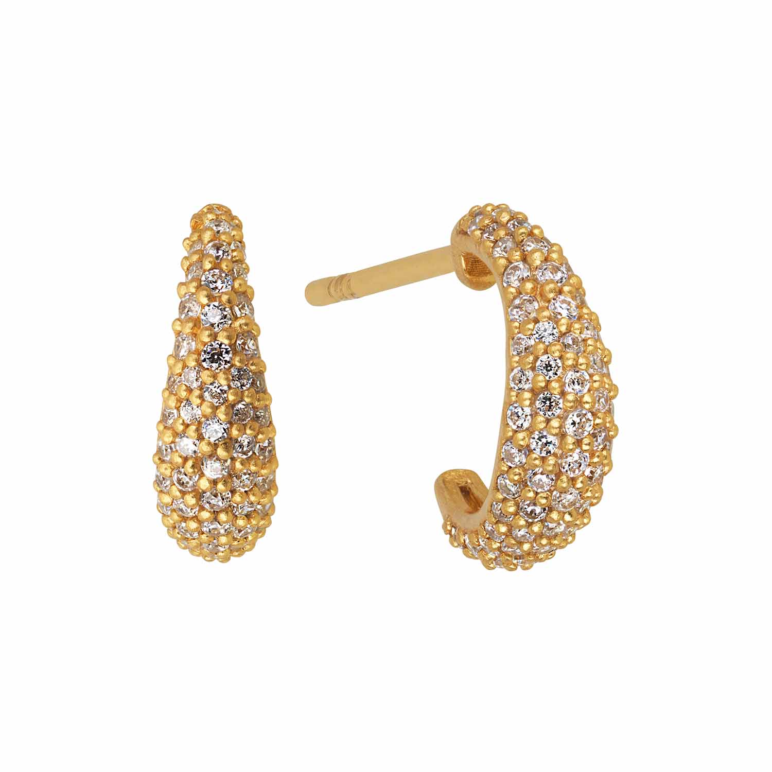 byBiehl - Ocean Flow hoop sparkle small - 4-4204-GP