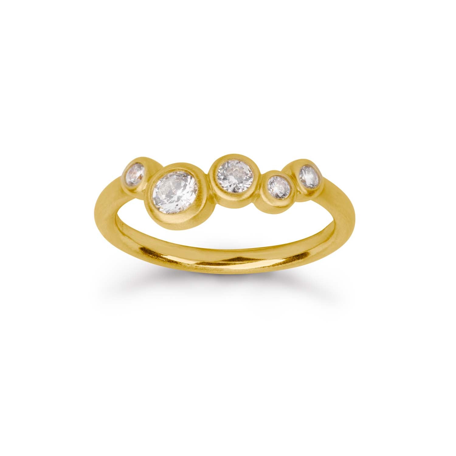 byBiehl - Stardust ring - Forgyldt sterlingsølv