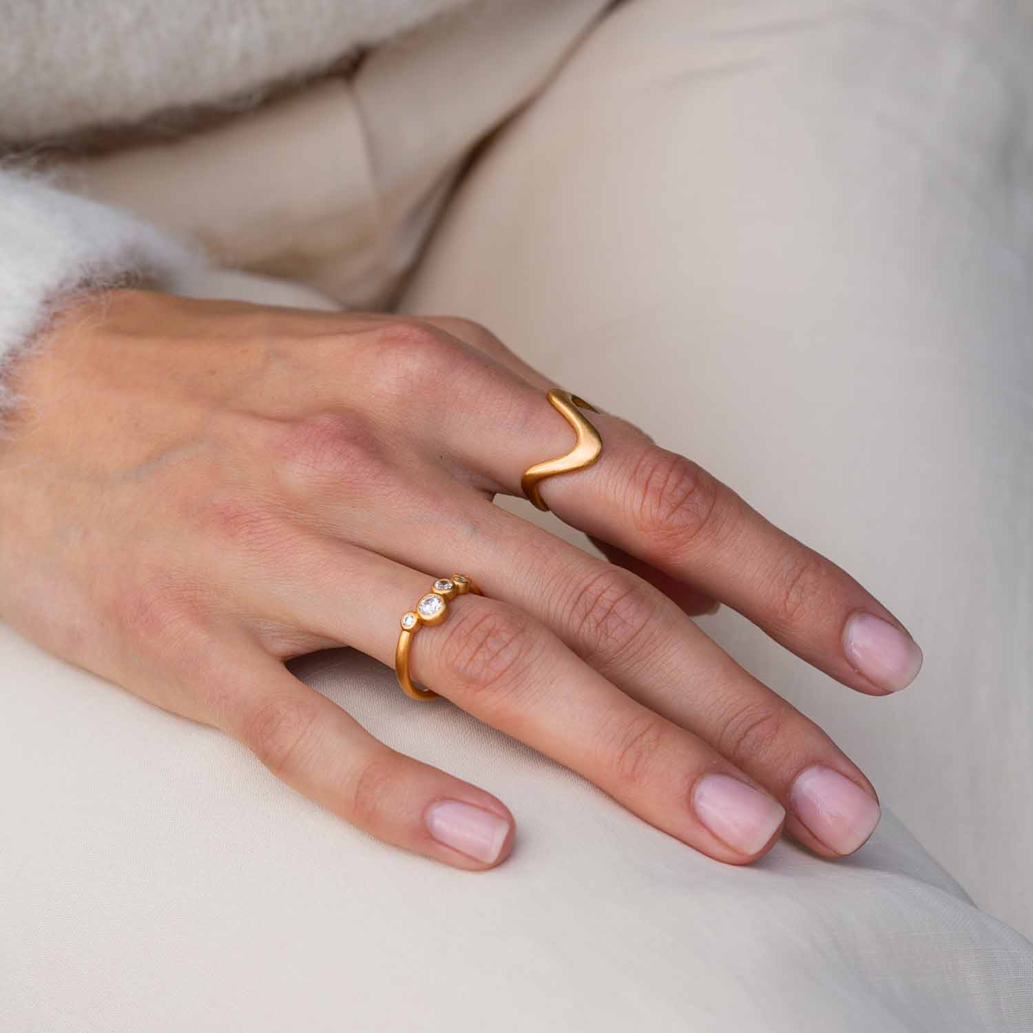 byBiehl - Stardust ring - Forgyldt sterlingsølv - Image 3