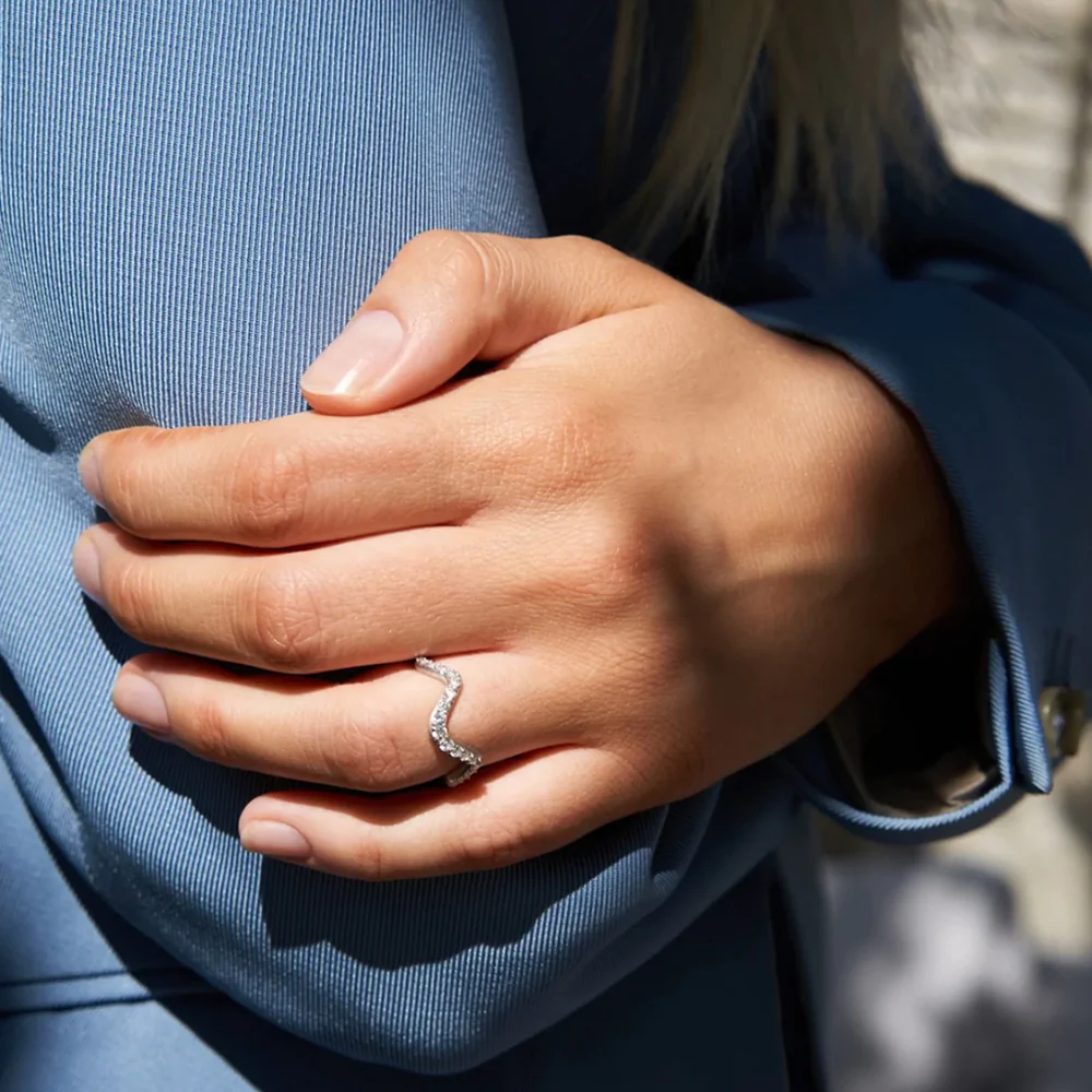 byBiehl - Wave Sparkle Small Ring - 5-3701a-R - Image 2