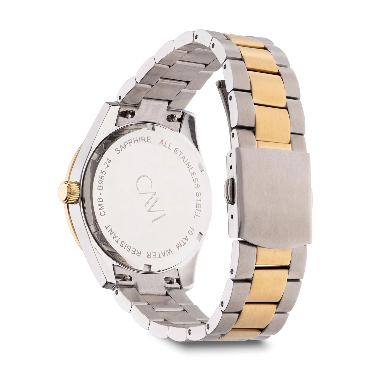 CAVI Watches - Apus Black Sunray ur, 41,5 mm - Bicolor rustfrit stål - Image 3