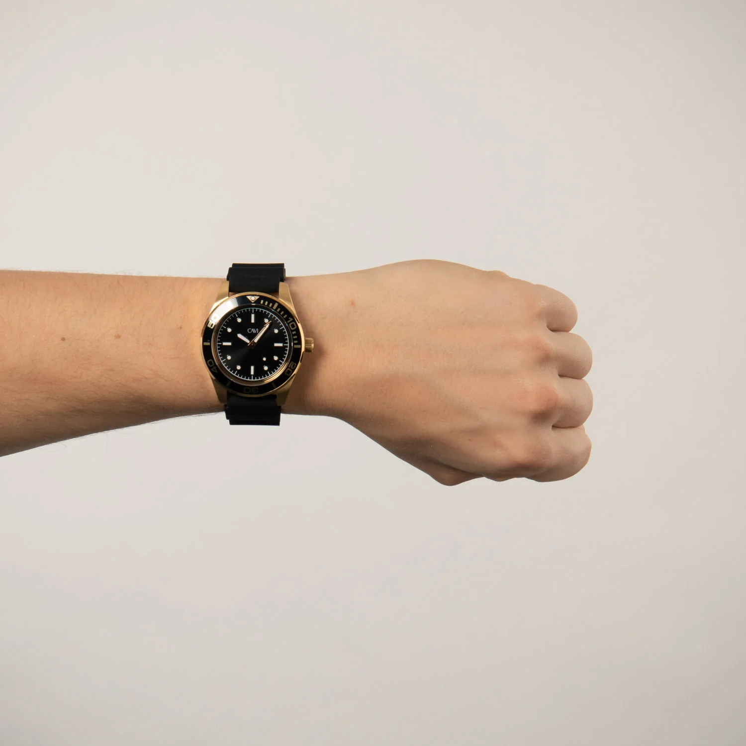 CAVI Watches - Apus Black Sunray ur, 41,5 mm - Guld IPG rustfrit stål - Image 2