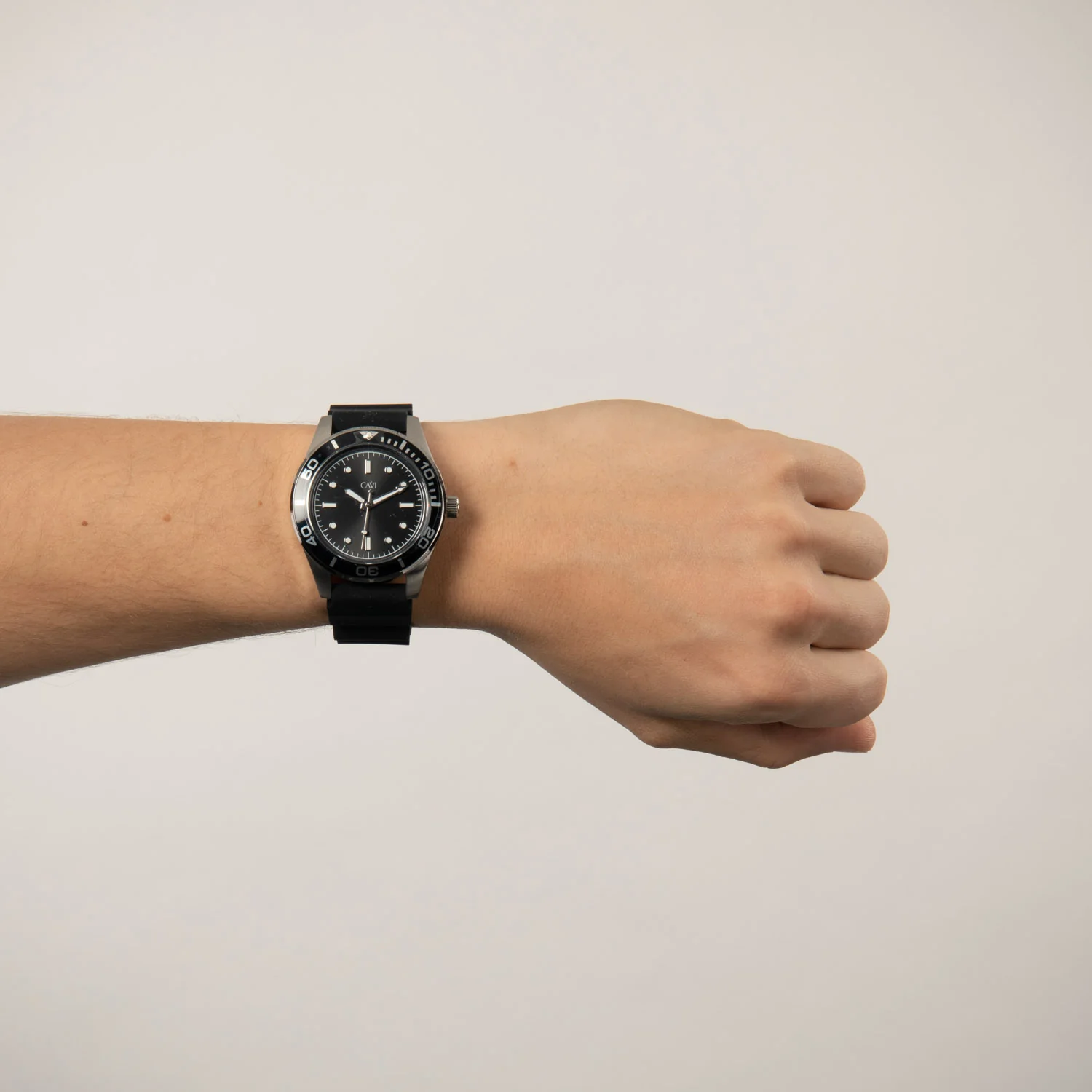 CAVI Watches - Apus Black Sunray ur, 41,5 mm - Rustfrit stål - Image 2