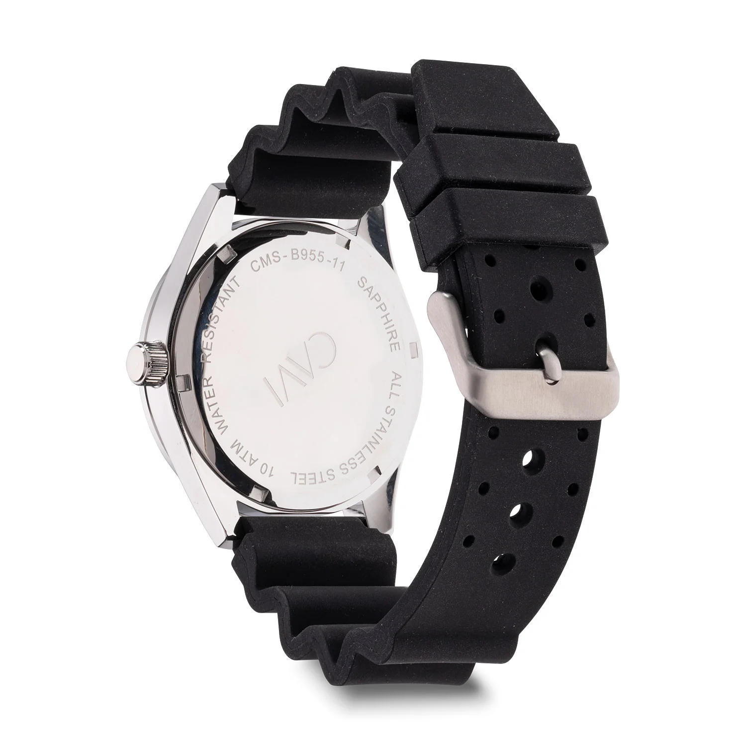 CAVI Watches - Apus Black Sunray ur, 41,5 mm - Rustfrit stål - Image 3
