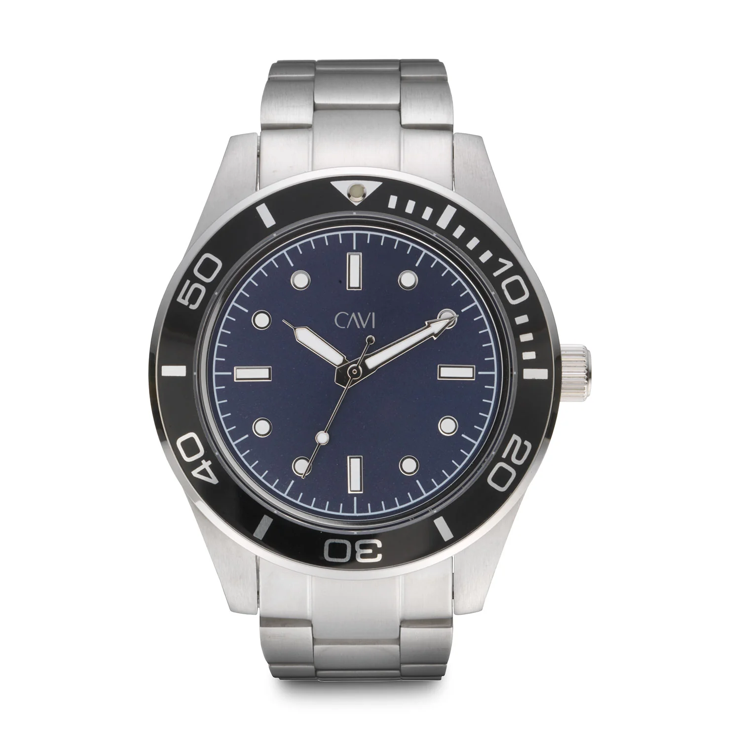 CAVI Watches - Apus Black Sunray ur, blå/41,5 mm - Rustfrit stål