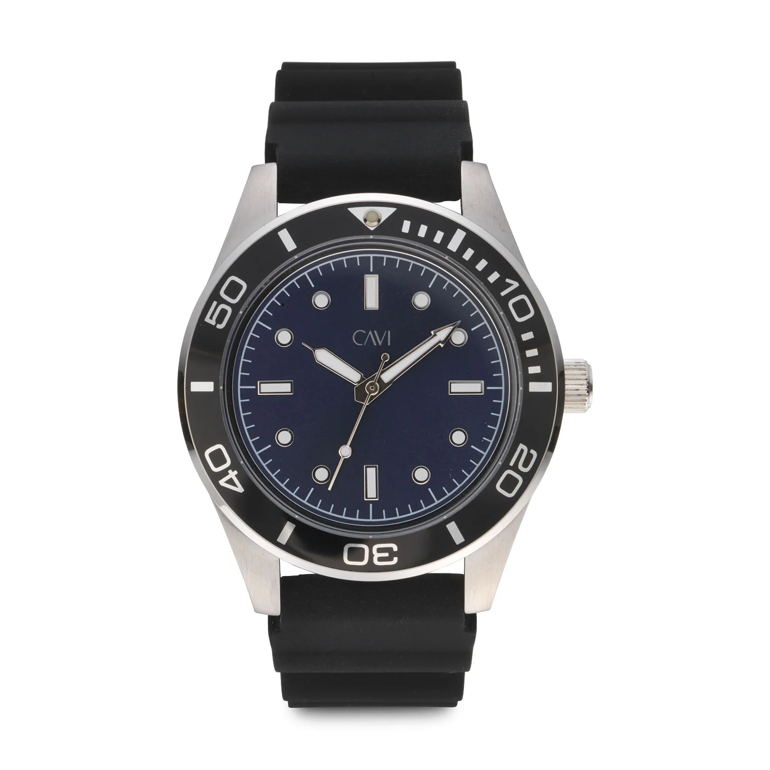 CAVI Watches - Apus Black Sunray ur, blå/41,5 mm - Rustfrit stål