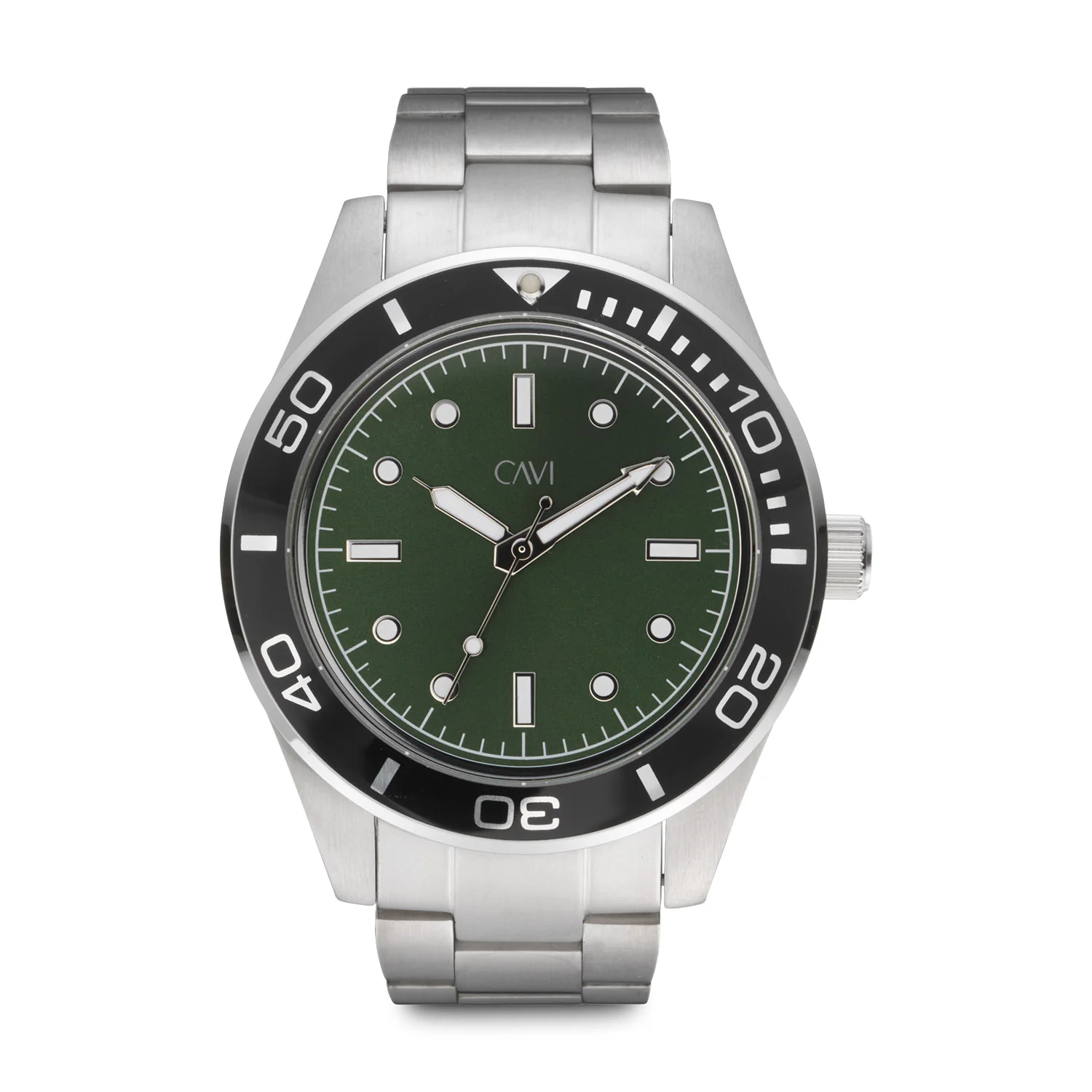 CAVI Watches - Apus Green Sunray ur, 41,5 mm - Rustfrit stål
