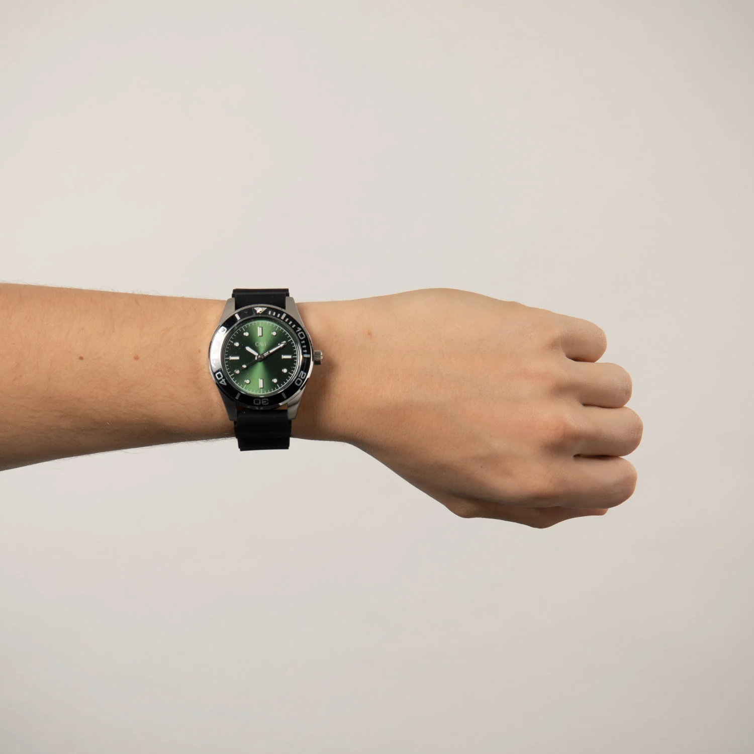 CAVI Watches - Apus Green Sunray ur, 41,5 mm - Rustfrit stål - Image 2