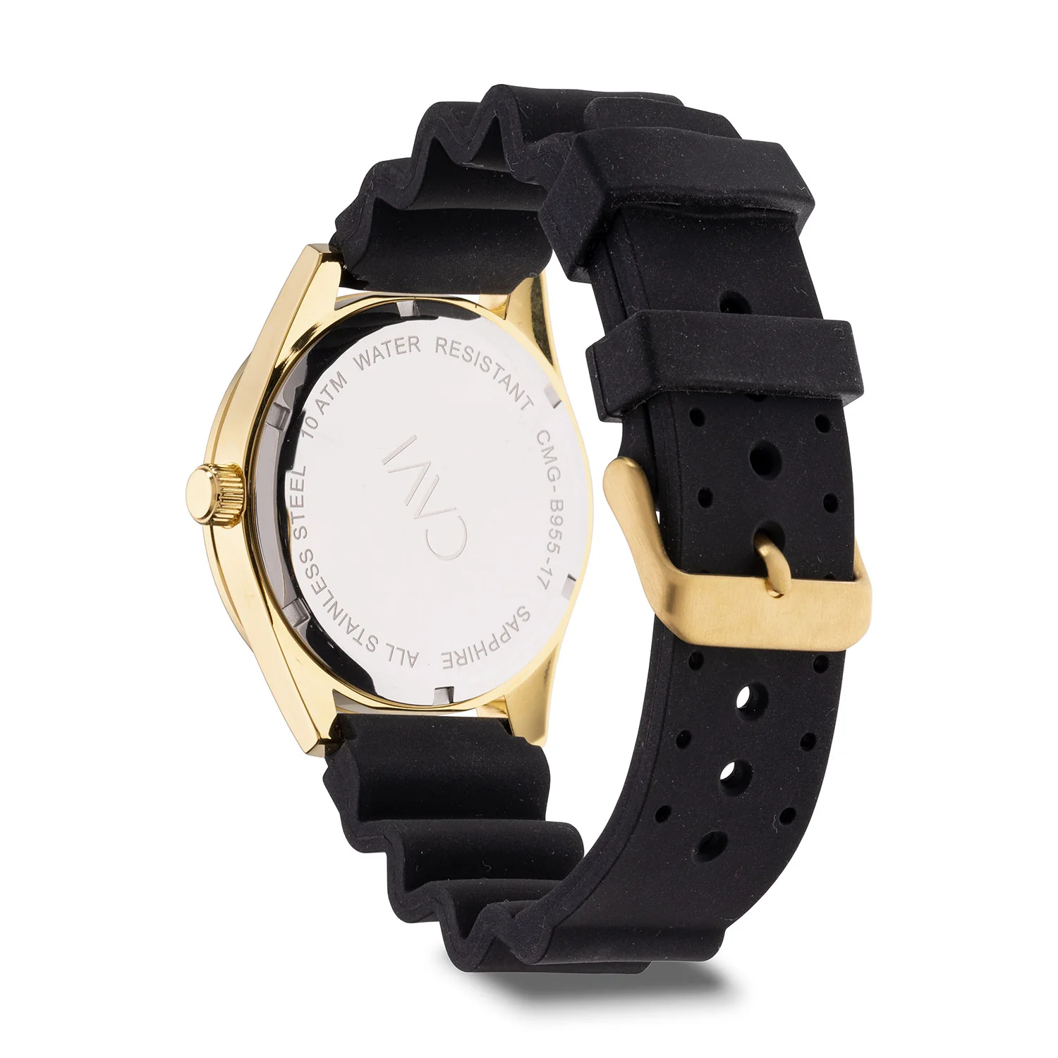 CAVI Watches - Apus ur, 41,5 mm - Guld IPG rustfrit stål - Image 4