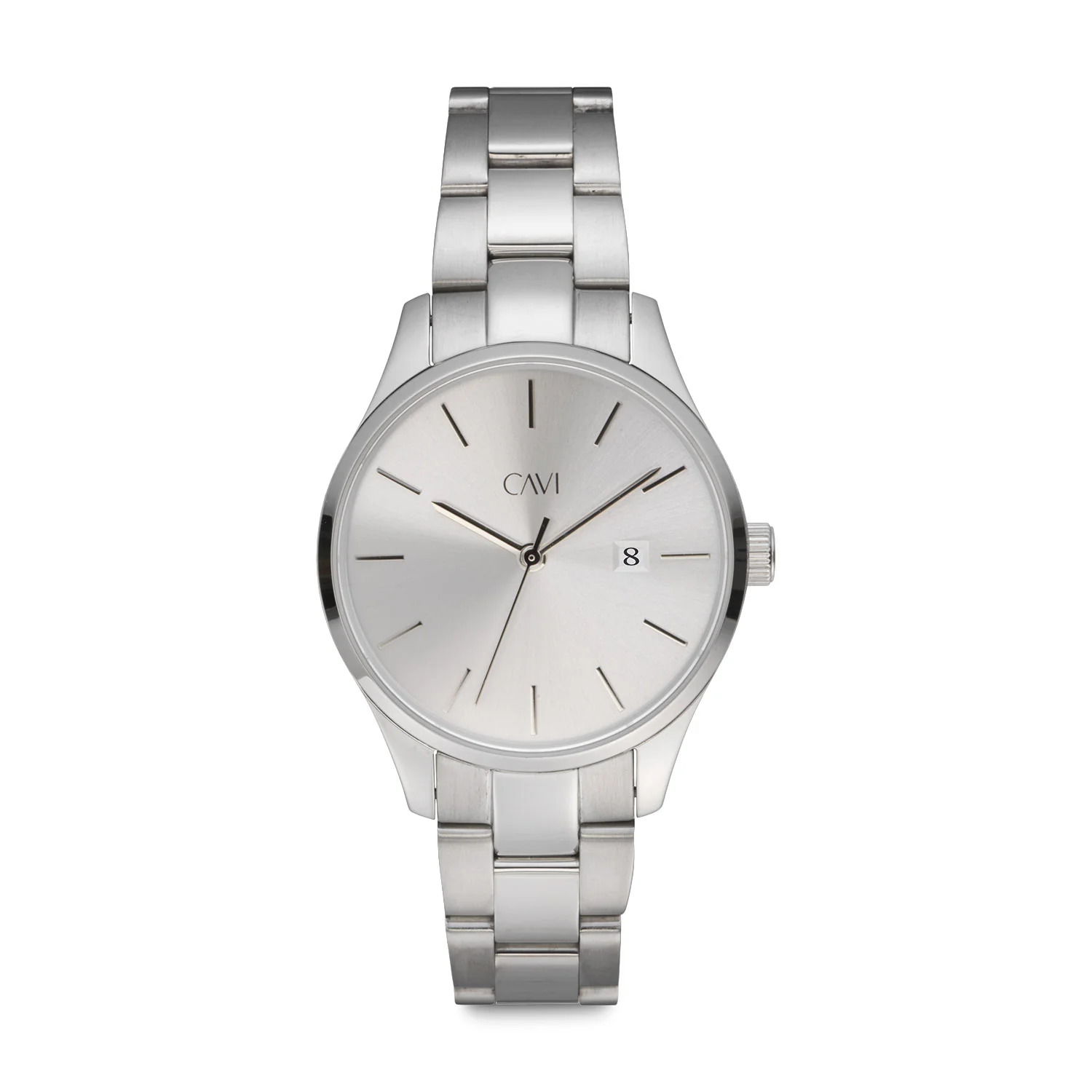 CAVI Watches - Bellatrix Silver Sunray ur, 30 mm - Rustfrit stål