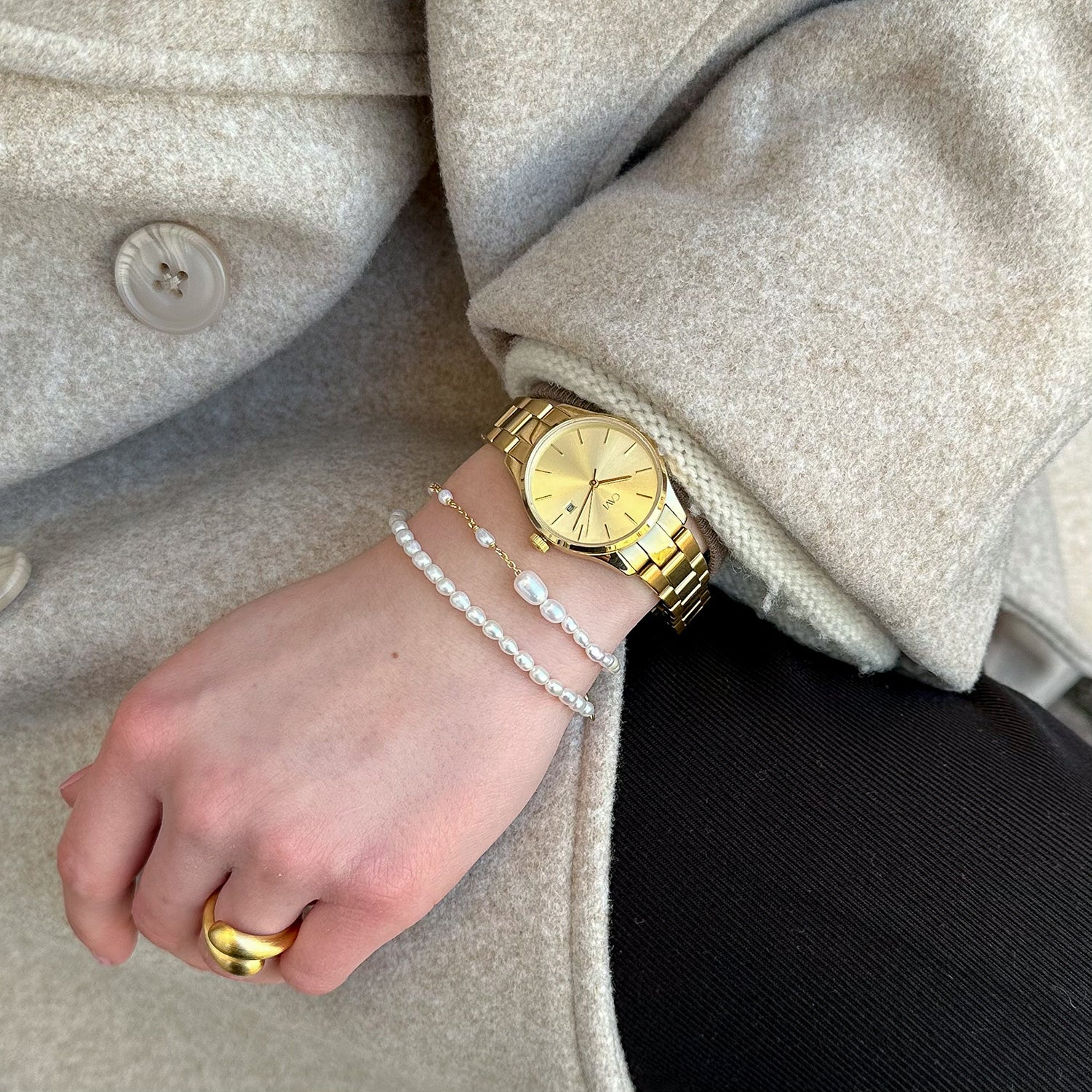 CAVI Watches - Bellatrix ur, 30 mm - Guld IPG rustfrit stål - Image 5