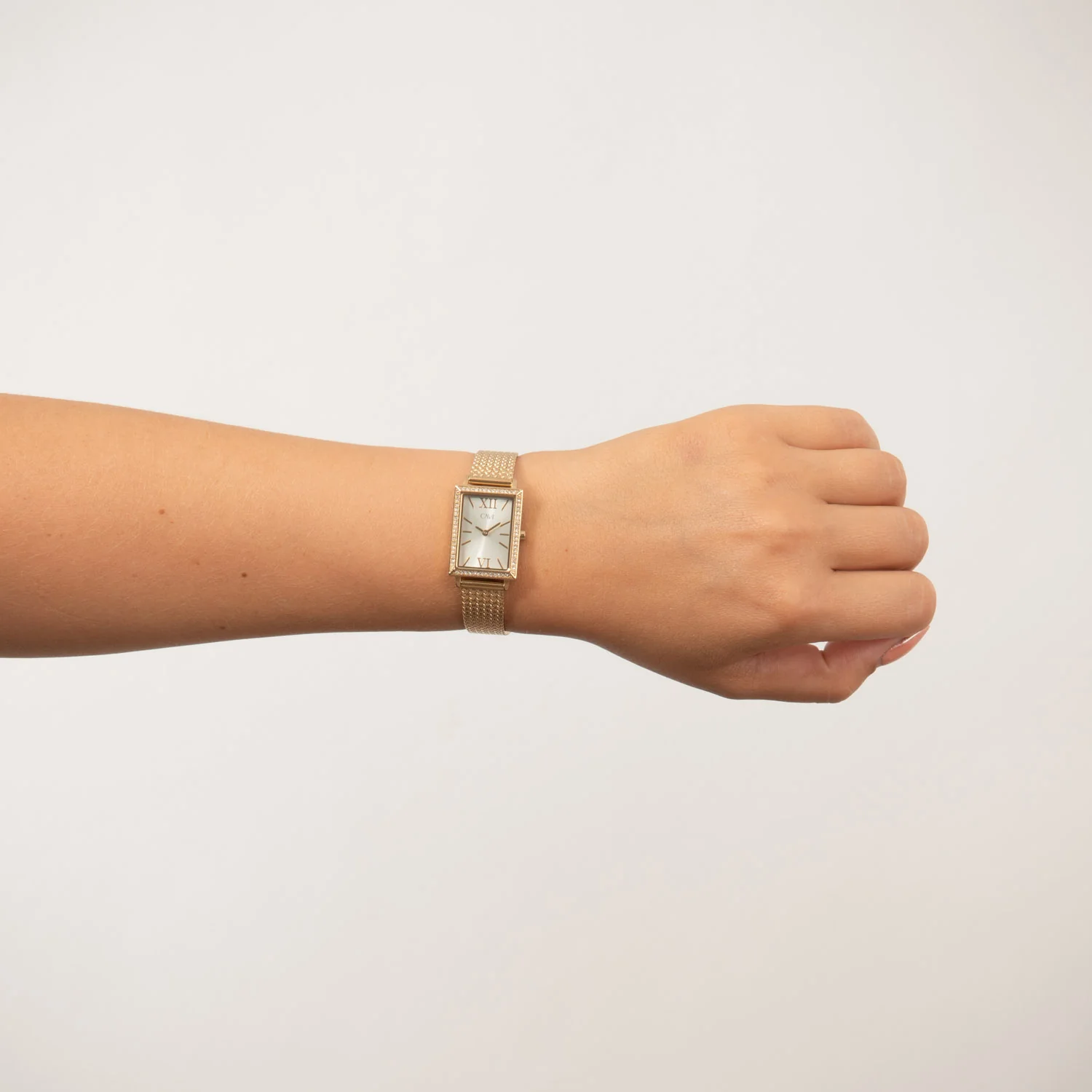 CAVI Watches - Cassiopeia m. mesh rem, 22x29 mm - Guld PVD rustfrit stål - Image 2