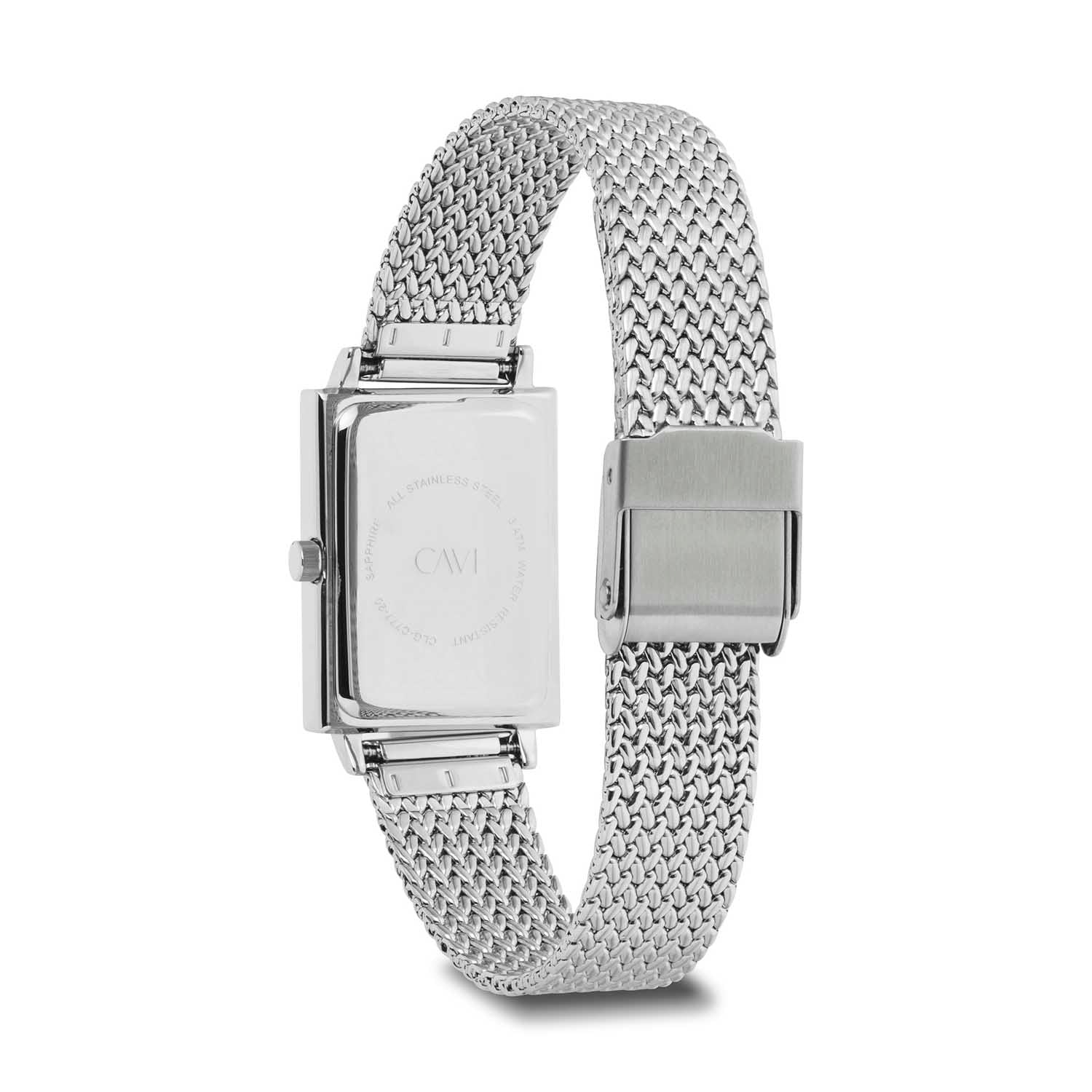 CAVI Watches - Cassiopeia m. mesh rem, 22x29 mm - Rustfrit stål - Image 3