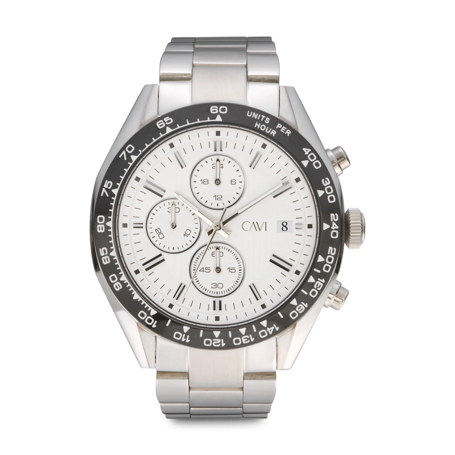 CAVI Watches - Castor Matt White ur, 42 mm - Rustfrit stål