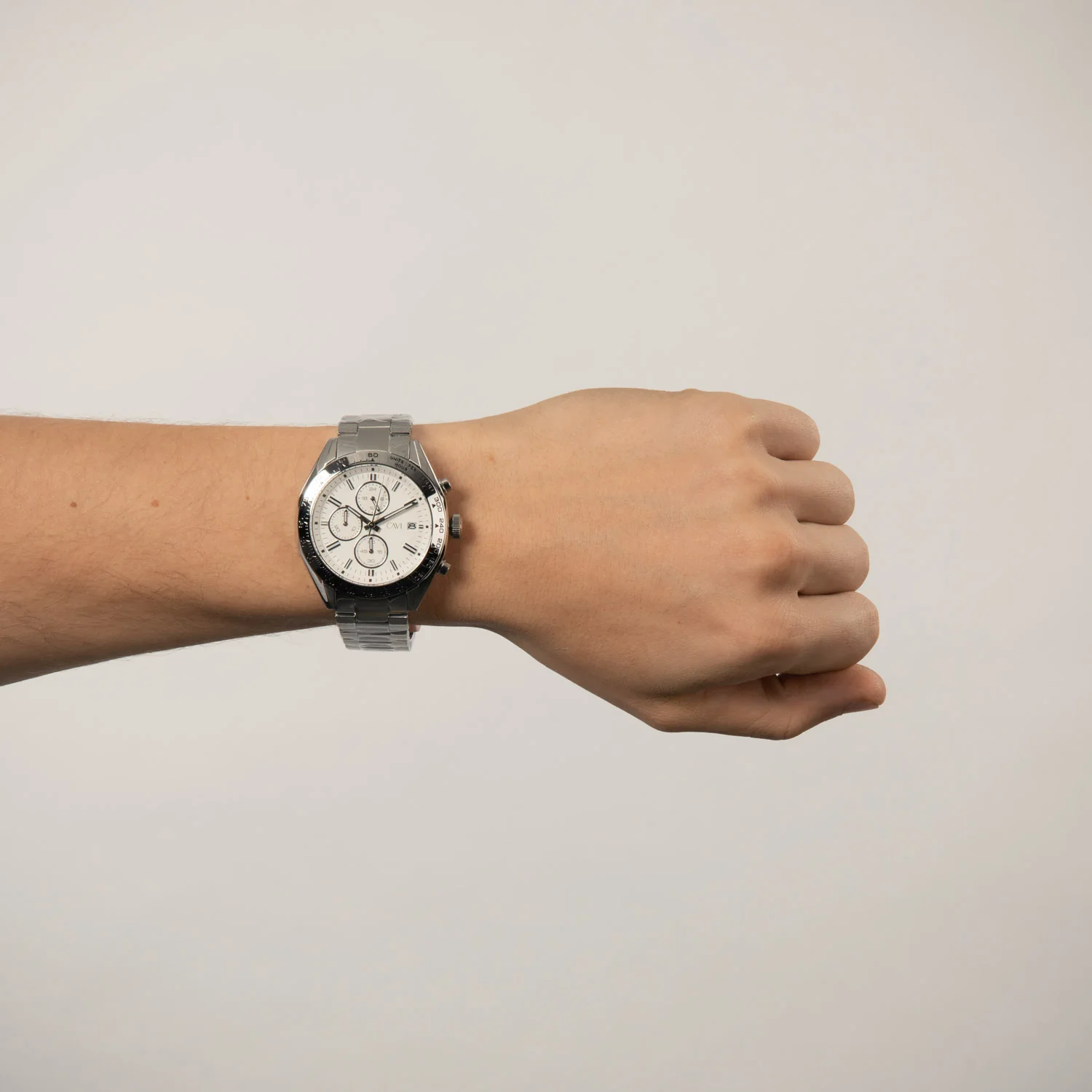 CAVI Watches - Castor Matt White ur, hvid/42 mm - Rustfrit stål - Image 2
