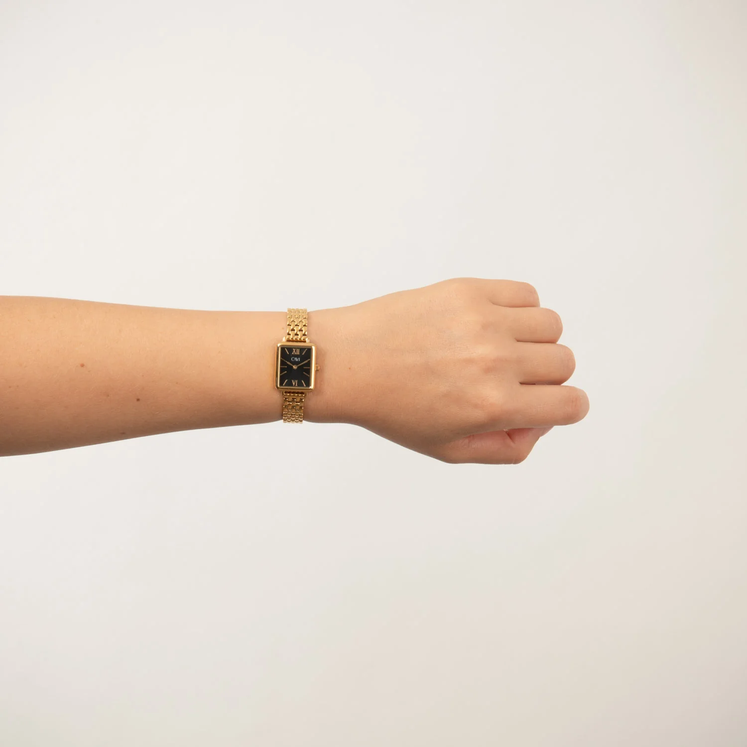 CAVI Watches - Cordelia med lænke, 20x30 mm - Guld PVD rustfrit stål - Image 2