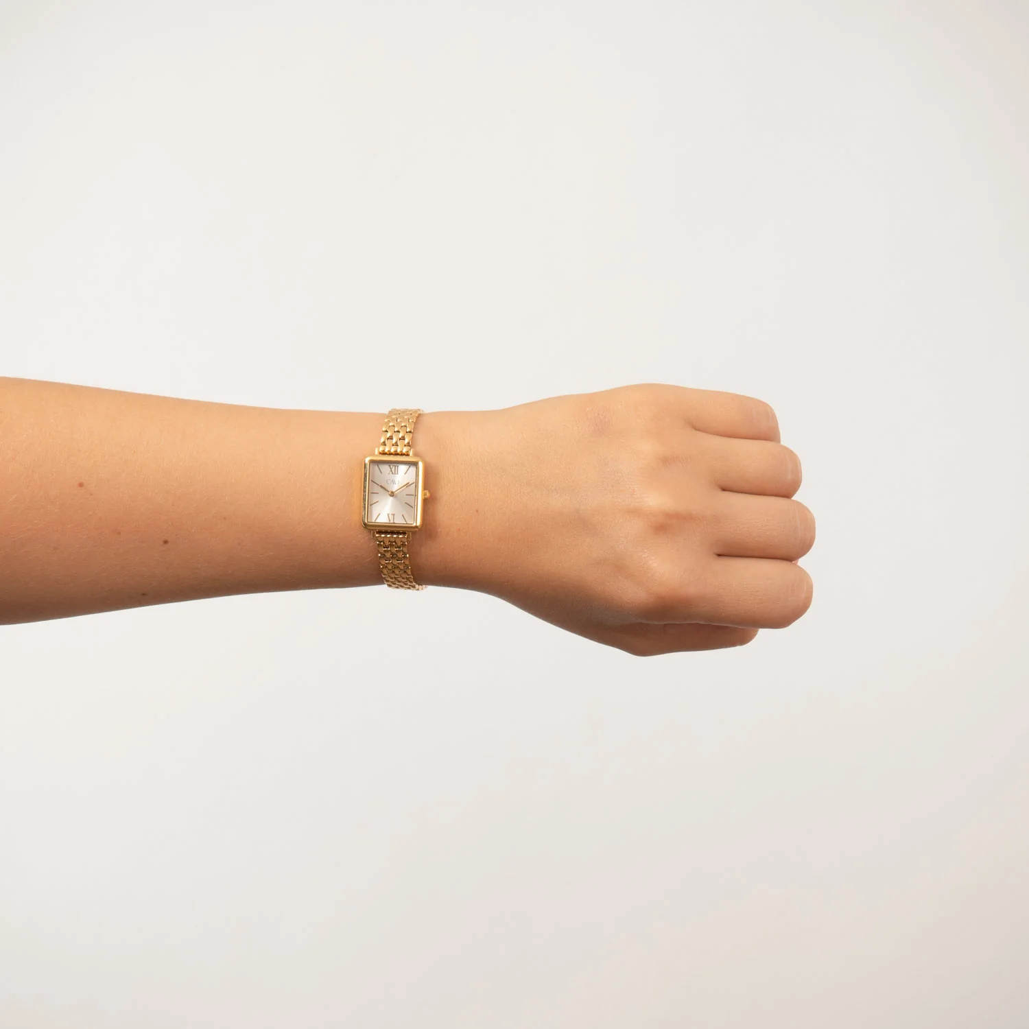 CAVI Watches - Cordelia ur m. lænke, 20x30 mm - Guld PVD rustfrit stål - Image 2