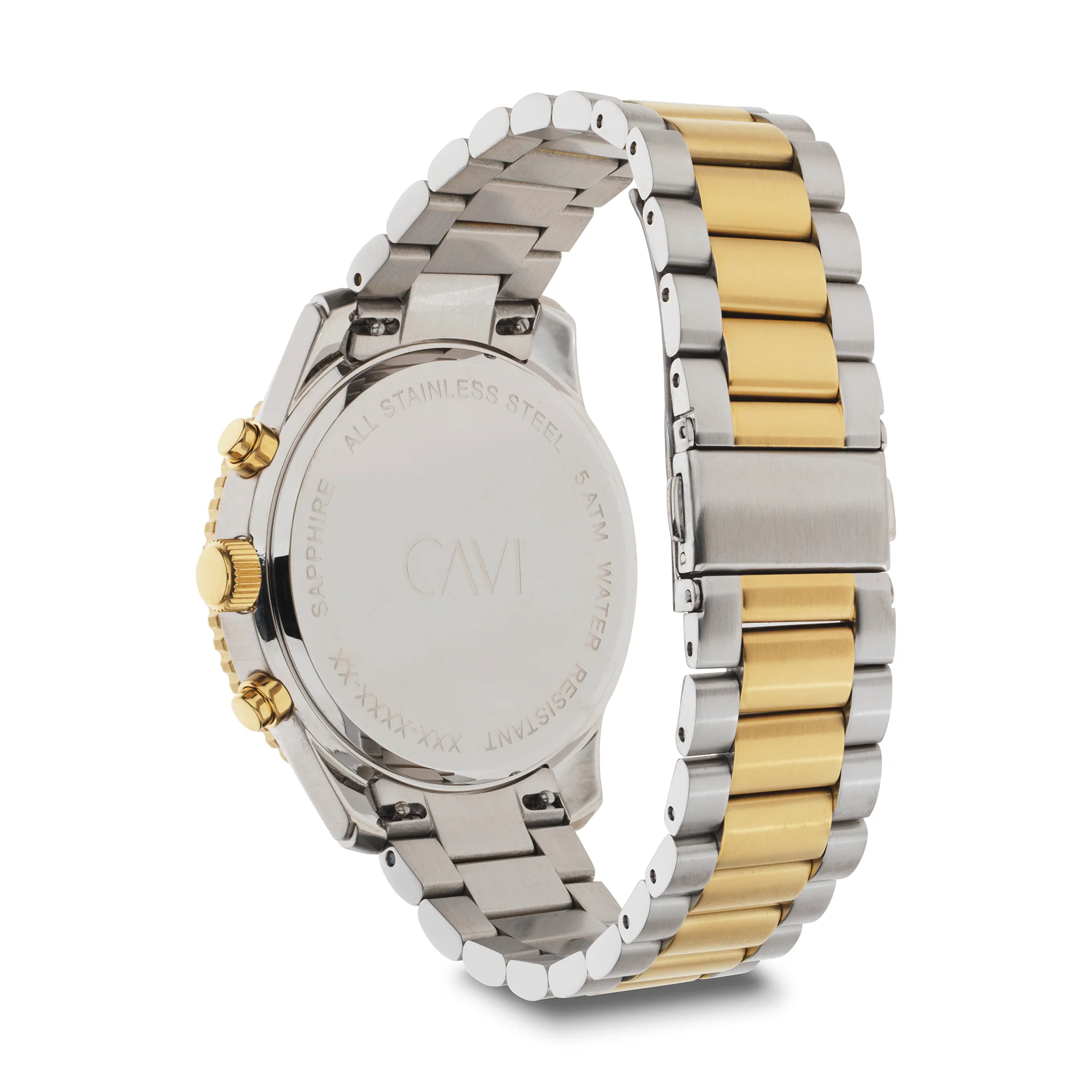 CAVI Watches - Helios Green ur, 43 mm - Bicolor rustfrit stål - Image 3