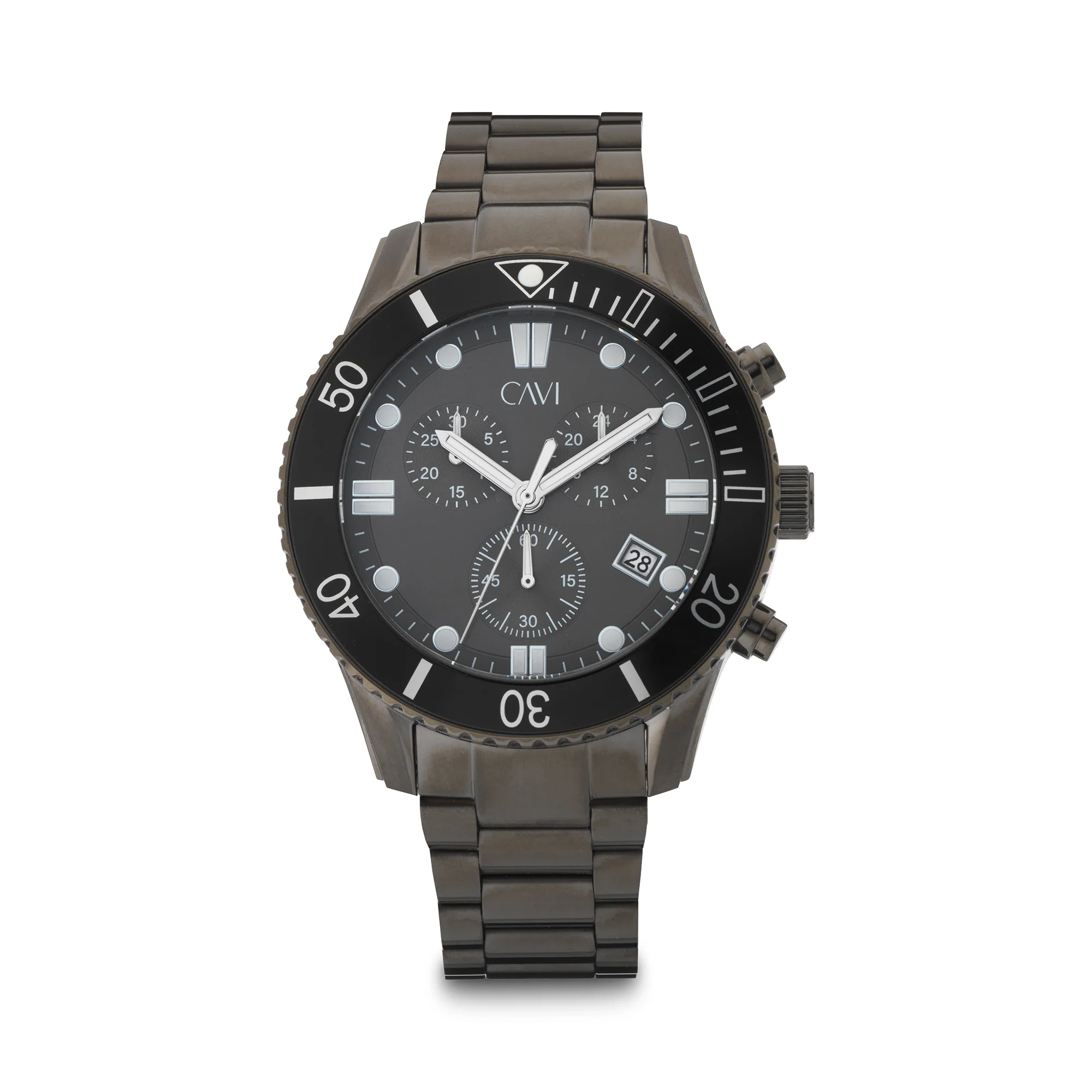 CAVI Watches - Helios Gun ur, 43 mm - Grå IPG rustfrit stål