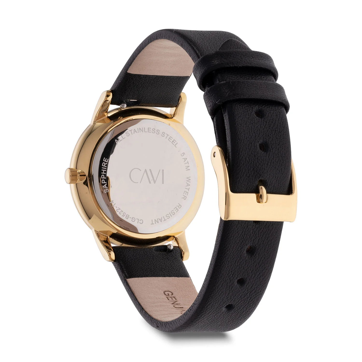 CAVI Watches - Hydra Gold Sunray ur, 32 mm - Guld IPG rustfrit stål - Image 2