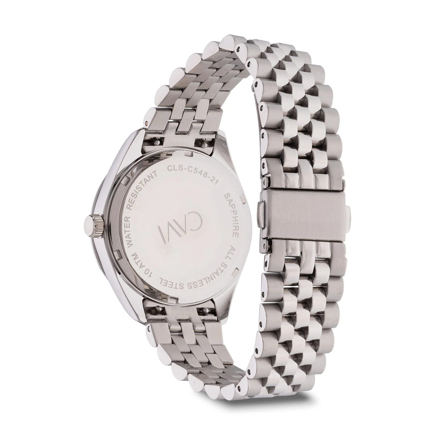 CAVI Watches - Izar Silver Sunray ur, 38 mm - Rustfrit stål - Image 3