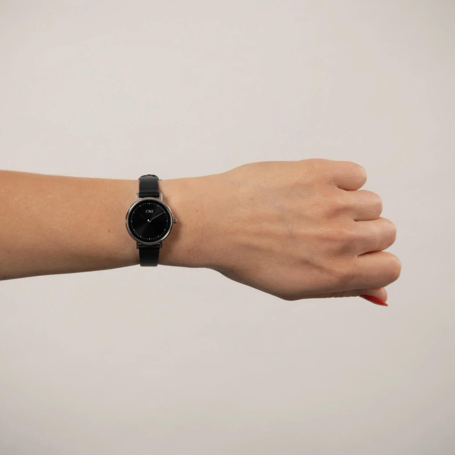 CAVI Watches - Lyra Black Sunray ur, 28 mm - Rustfrit stål - Image 2