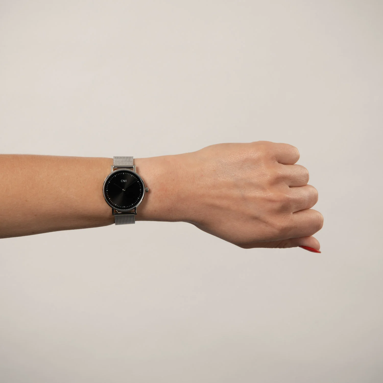 CAVI Watches - Mensa Black Sunray ur, 34 mm - Rustfrit stål - Image 2