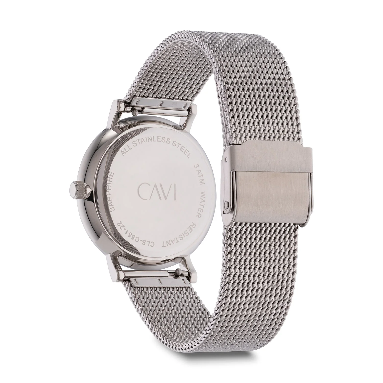 CAVI Watches - Mensa Black Sunray ur, 34 mm - Rustfrit stål - Image 4