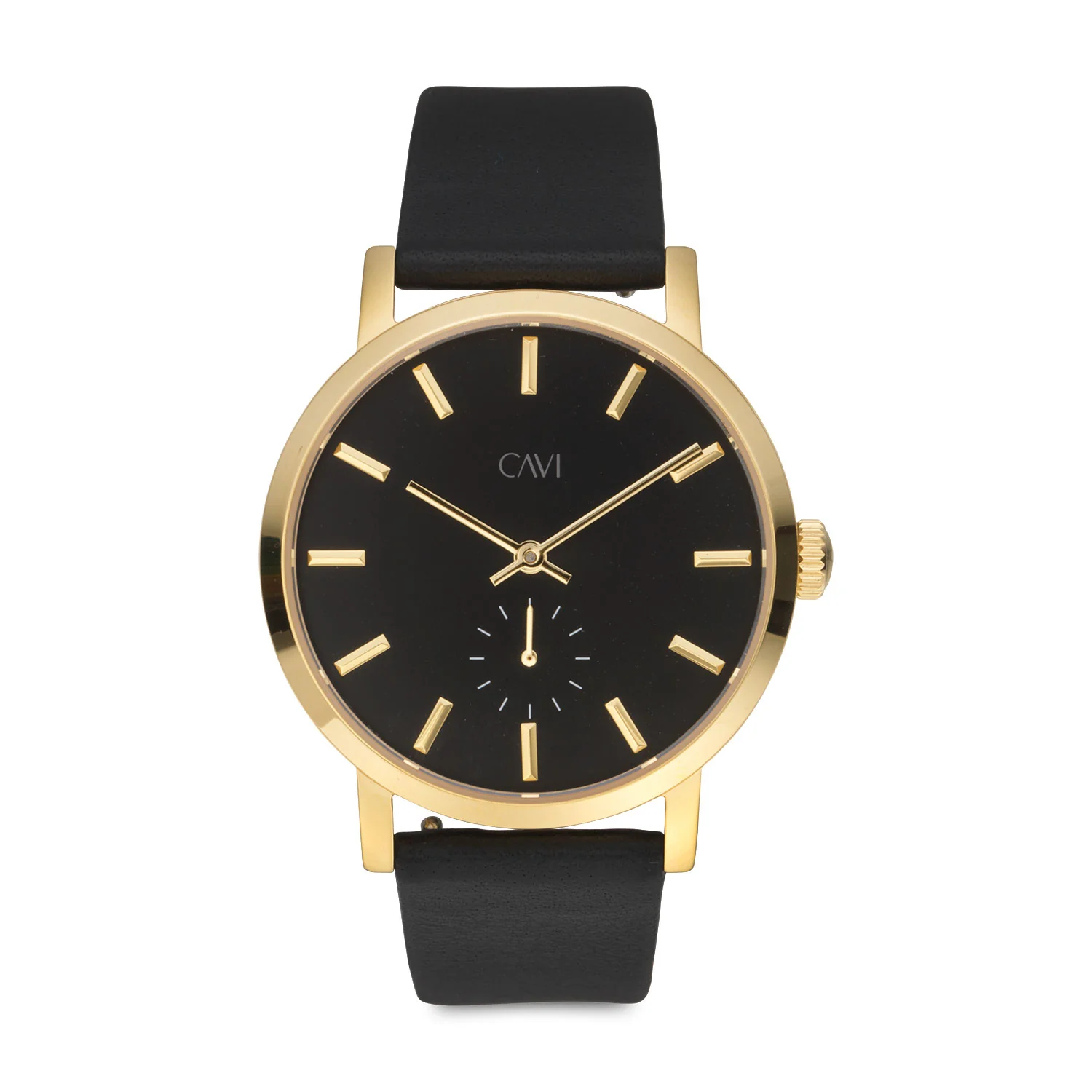 CAVI Watches - Nova Black Sunray ur, 36 mm - Guld IPG rustfrit stål