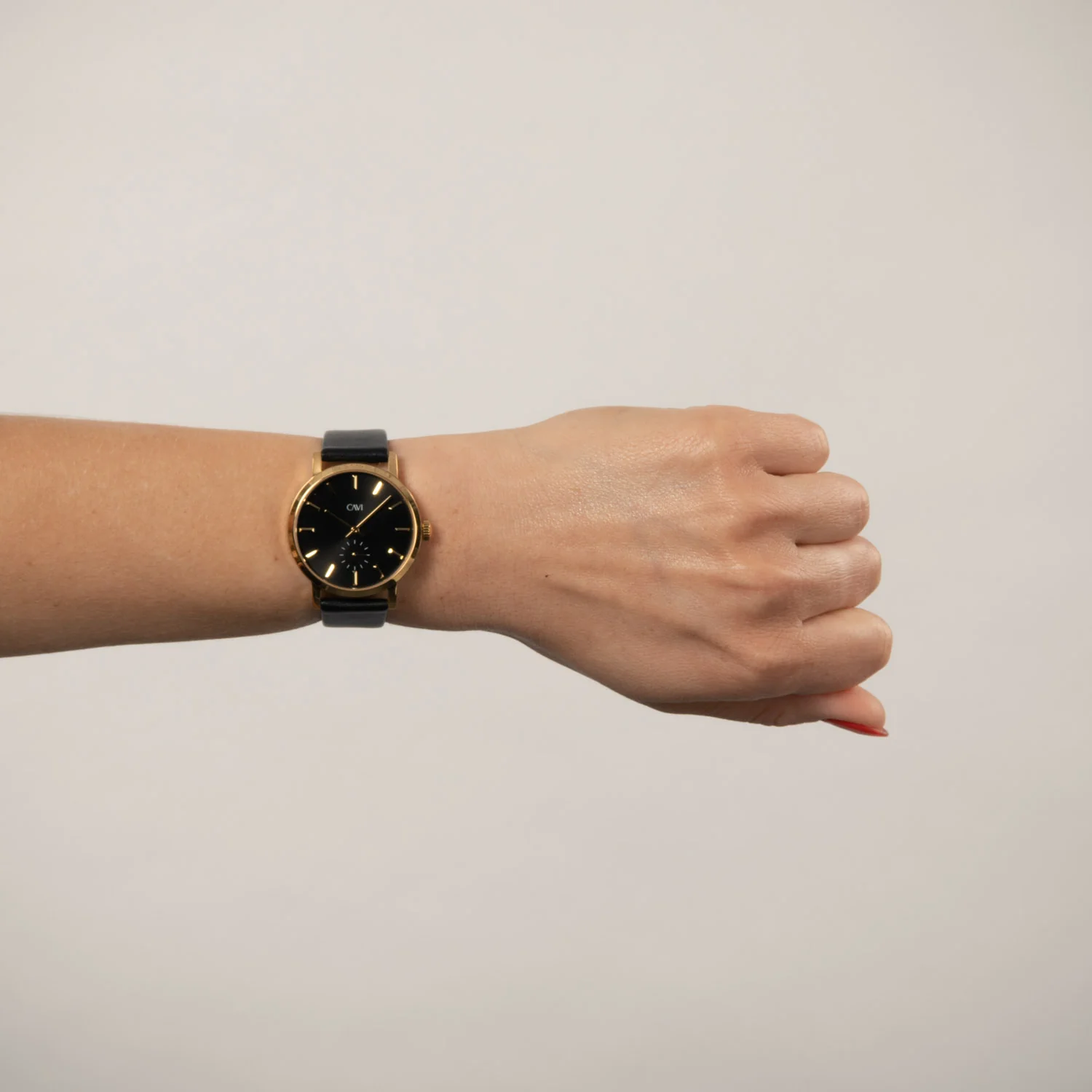 CAVI Watches - Nova Black Sunray ur, 36 mm - Guld IPG rustfrit stål - Image 2