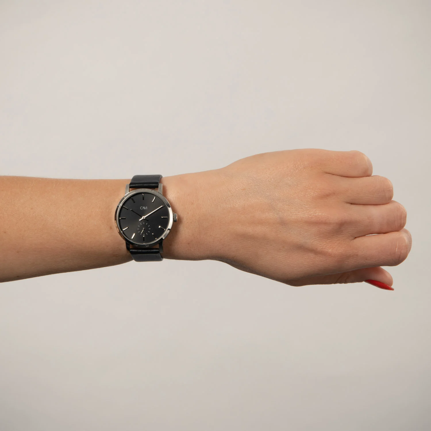 CAVI Watches - Nova Black Sunray ur, 36 mm - Rustfrit stål - Image 2