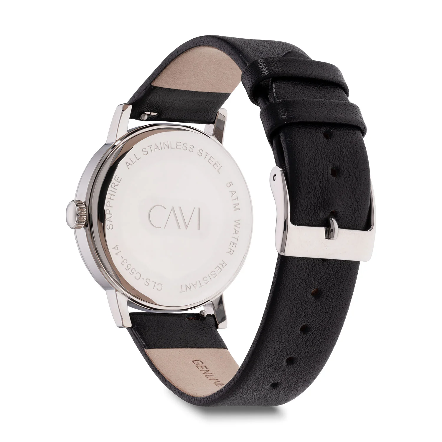 CAVI Watches - Nova Black Sunray ur, 36 mm - Rustfrit stål - Image 3