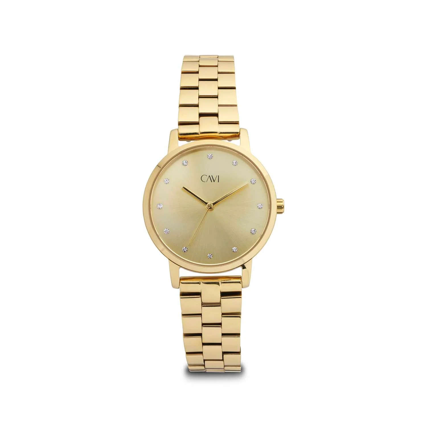 CAVI Watches - Orion Gold Sunray ur, 30 mm - Guld IPG rustfrit stål