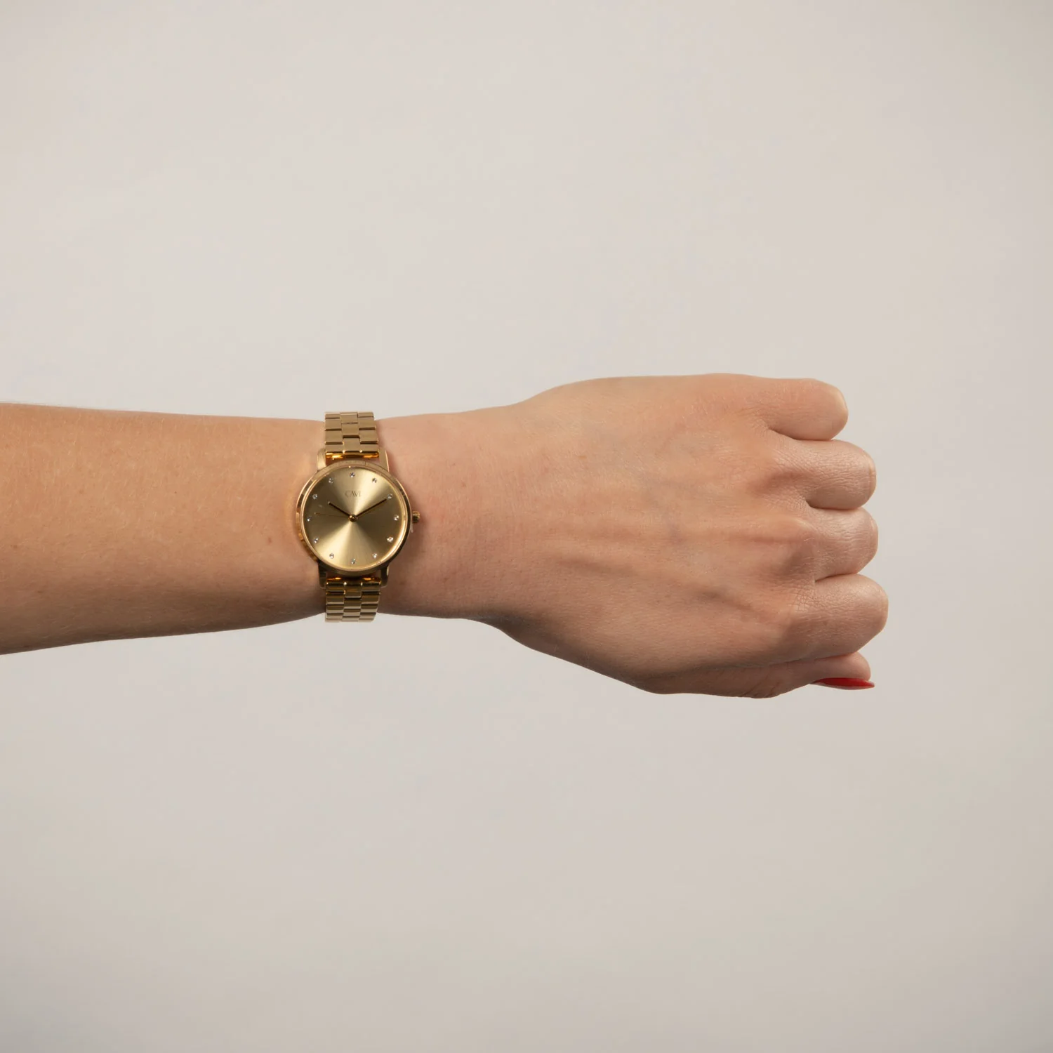 CAVI Watches - Orion Gold Sunray ur, 30 mm - Guld IPG rustfrit stål - Image 2