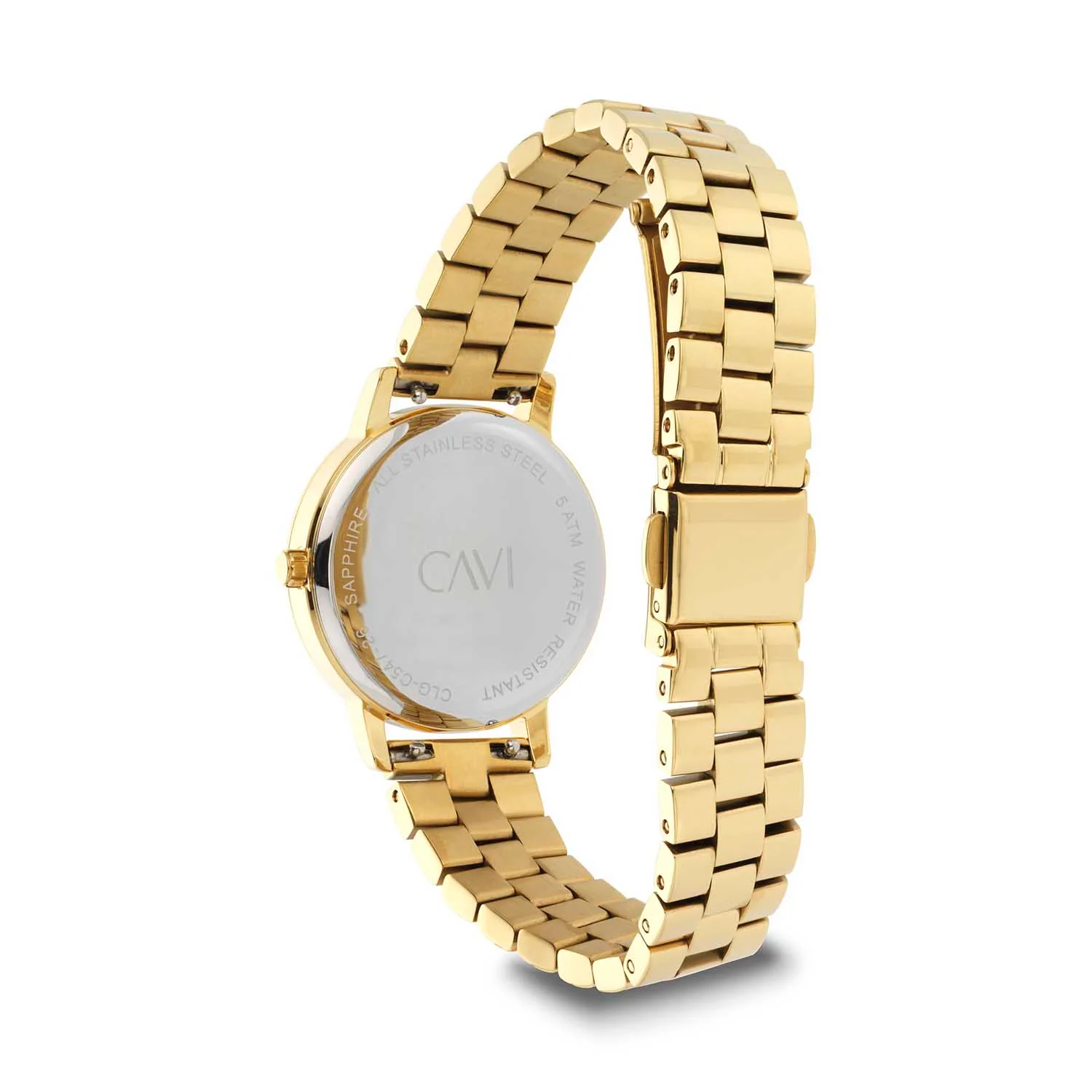 CAVI Watches - Orion Gold Sunray ur, 30 mm - Guld IPG rustfrit stål - Image 4