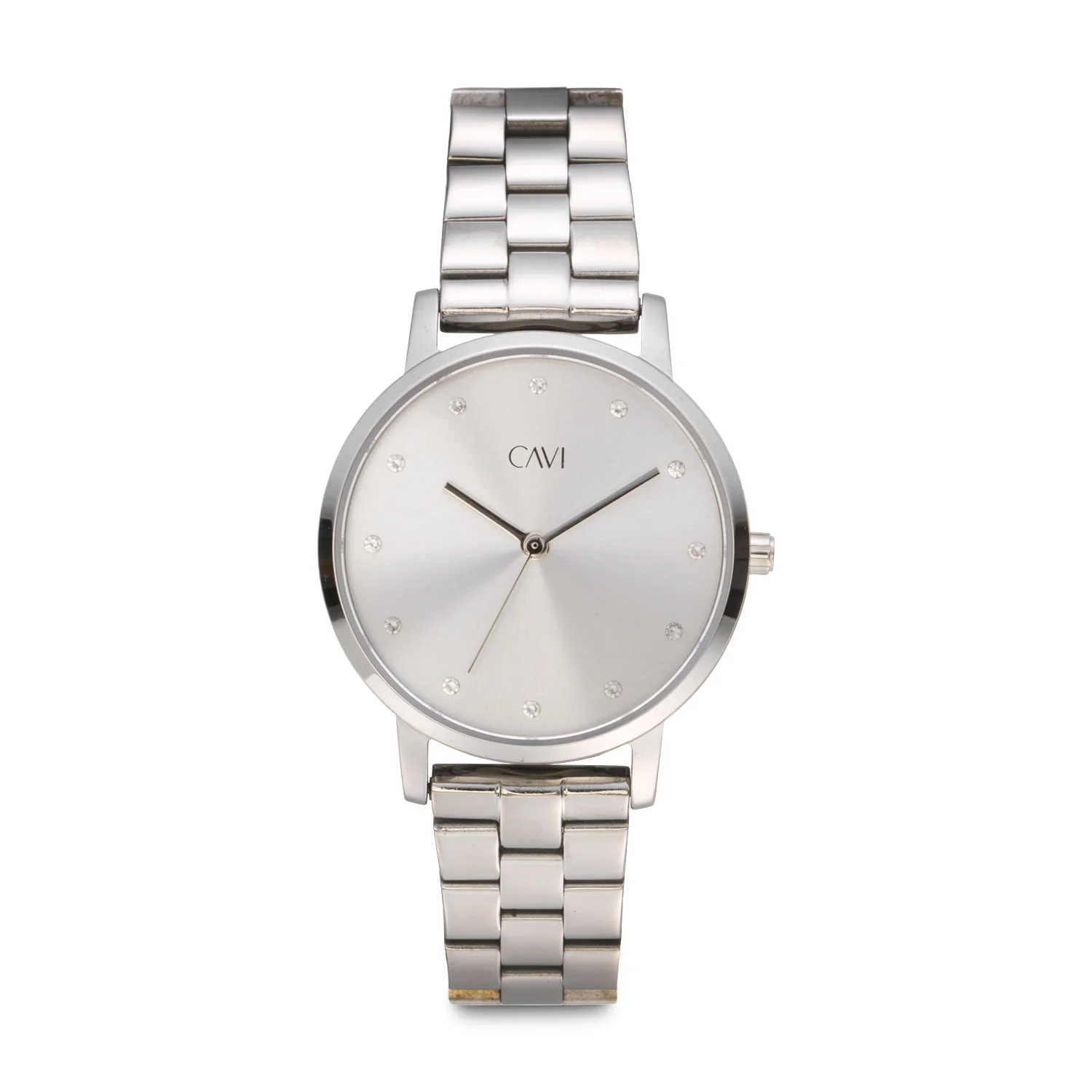 CAVI Watches - Orion Silver Sunray ur, 30 mm - Rustfrit stål