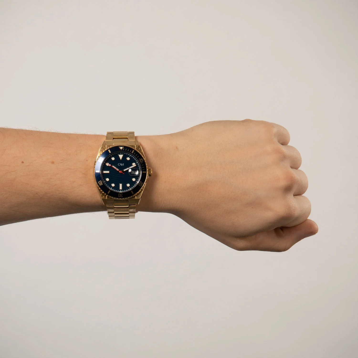 CAVI Watches - Regulus Matt Blue ur, 40 mm - Guld IPG rustfrit stål - Image 2