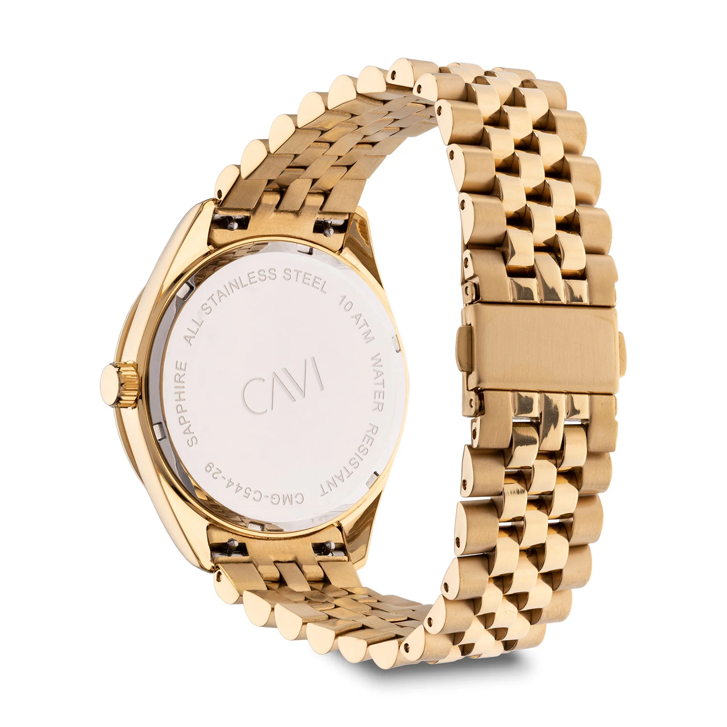 CAVI Watches - Scutum Black Sunray ur, 41 mm - Guld IPG rustfrit stål - Image 4
