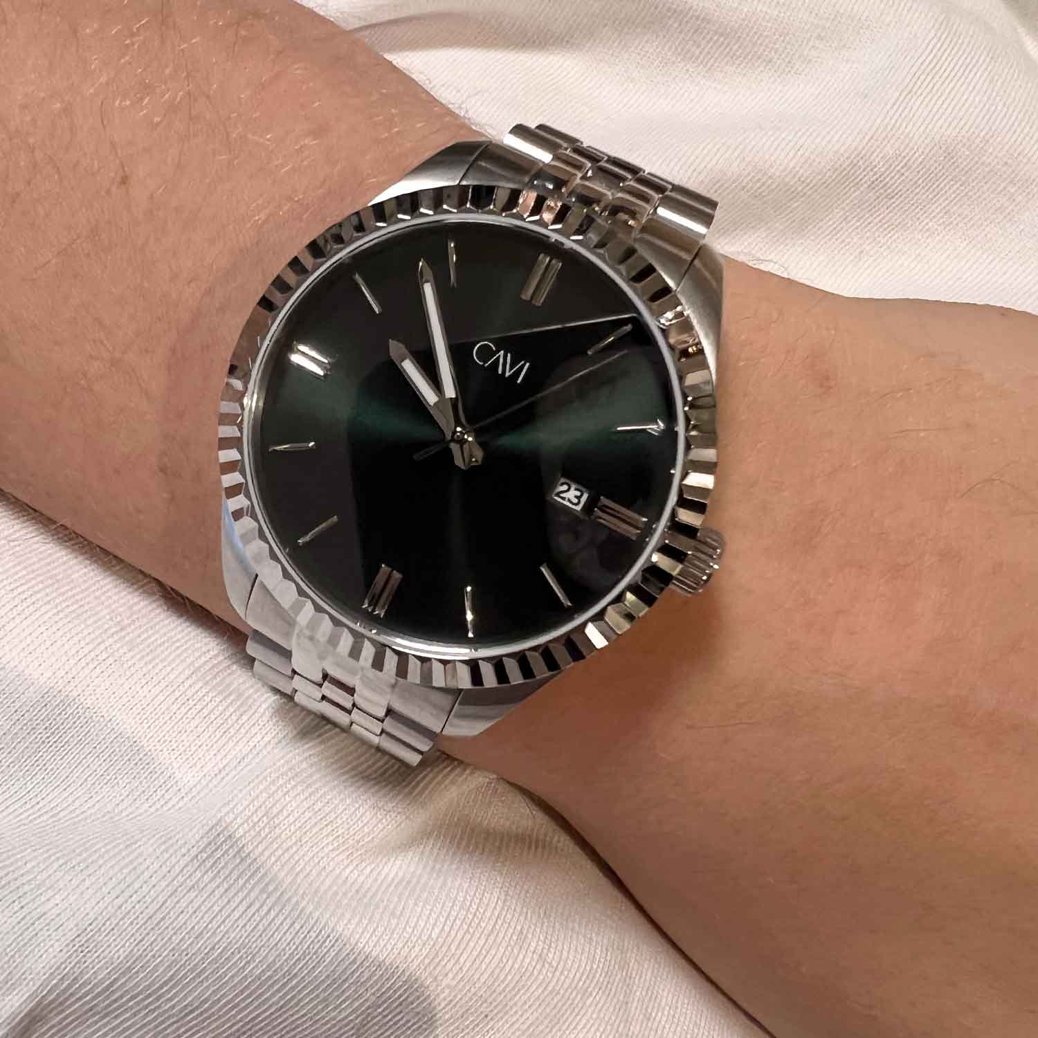 CAVI Watches - Scutum Dark Green ur, 41 mm - Rustfrit stål - Image 3