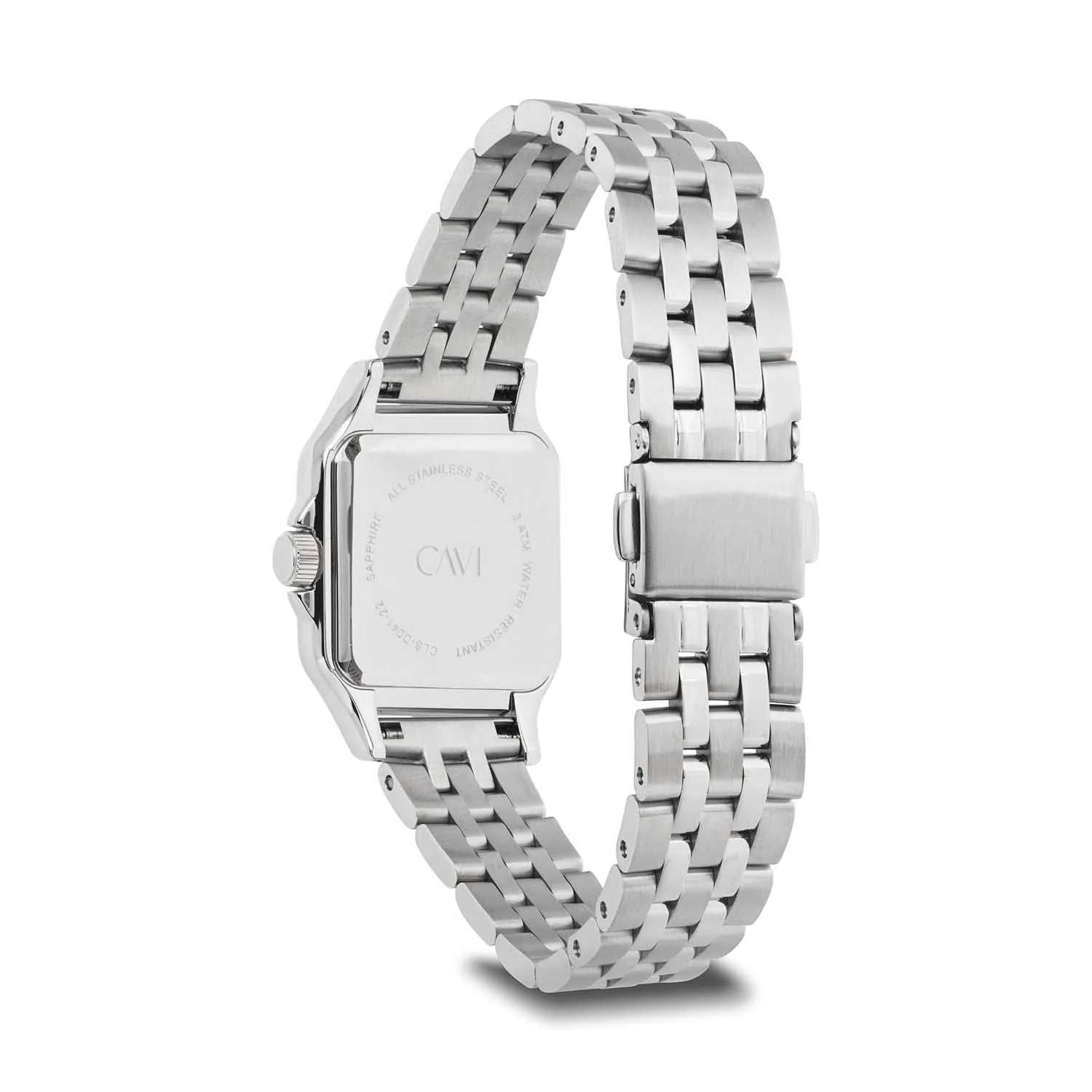 CAVI Watches - Syrma ur m. lænke, 26x26 mm - Rustfrit stål - Image 3