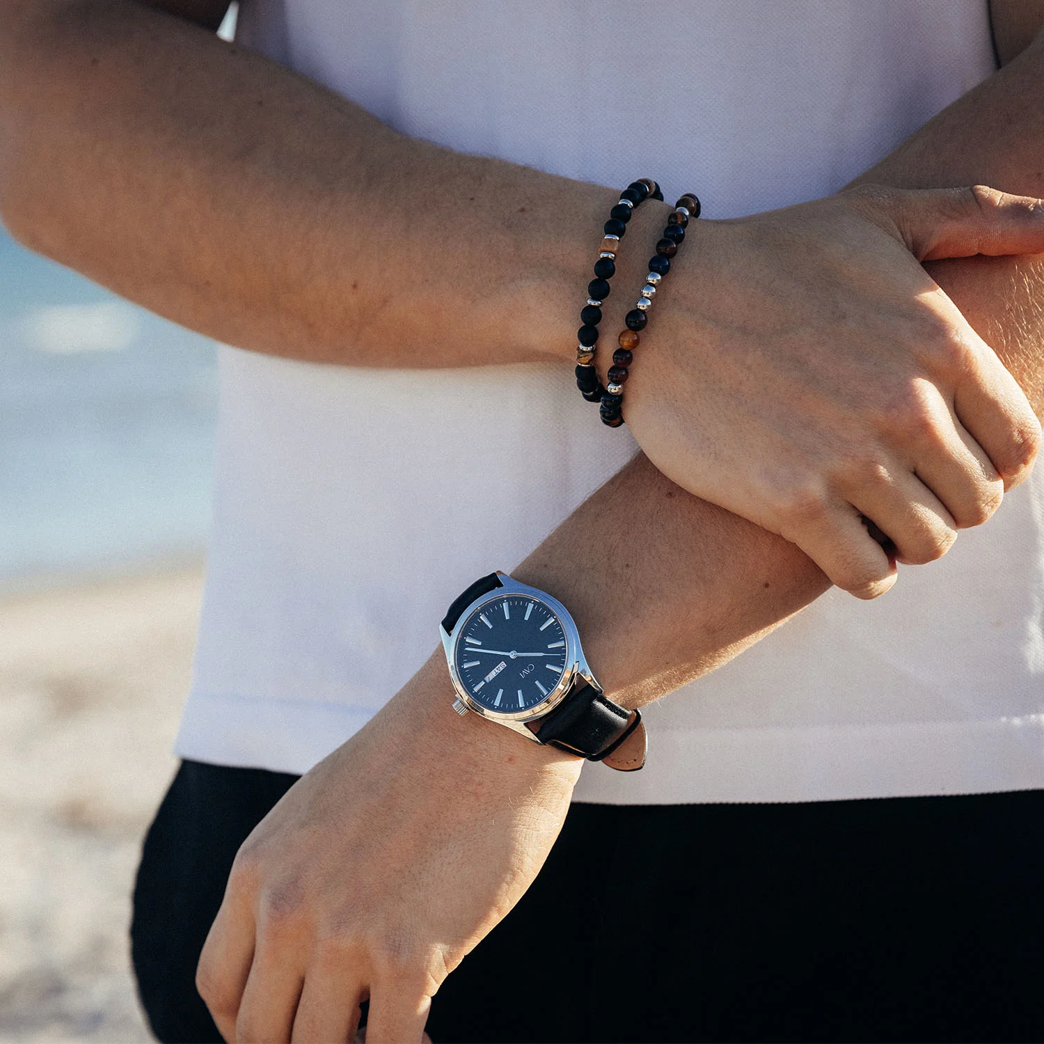 CAVI Watches - Toliman Matt Black ur, 41 mm - Rustfrit stål - Image 3