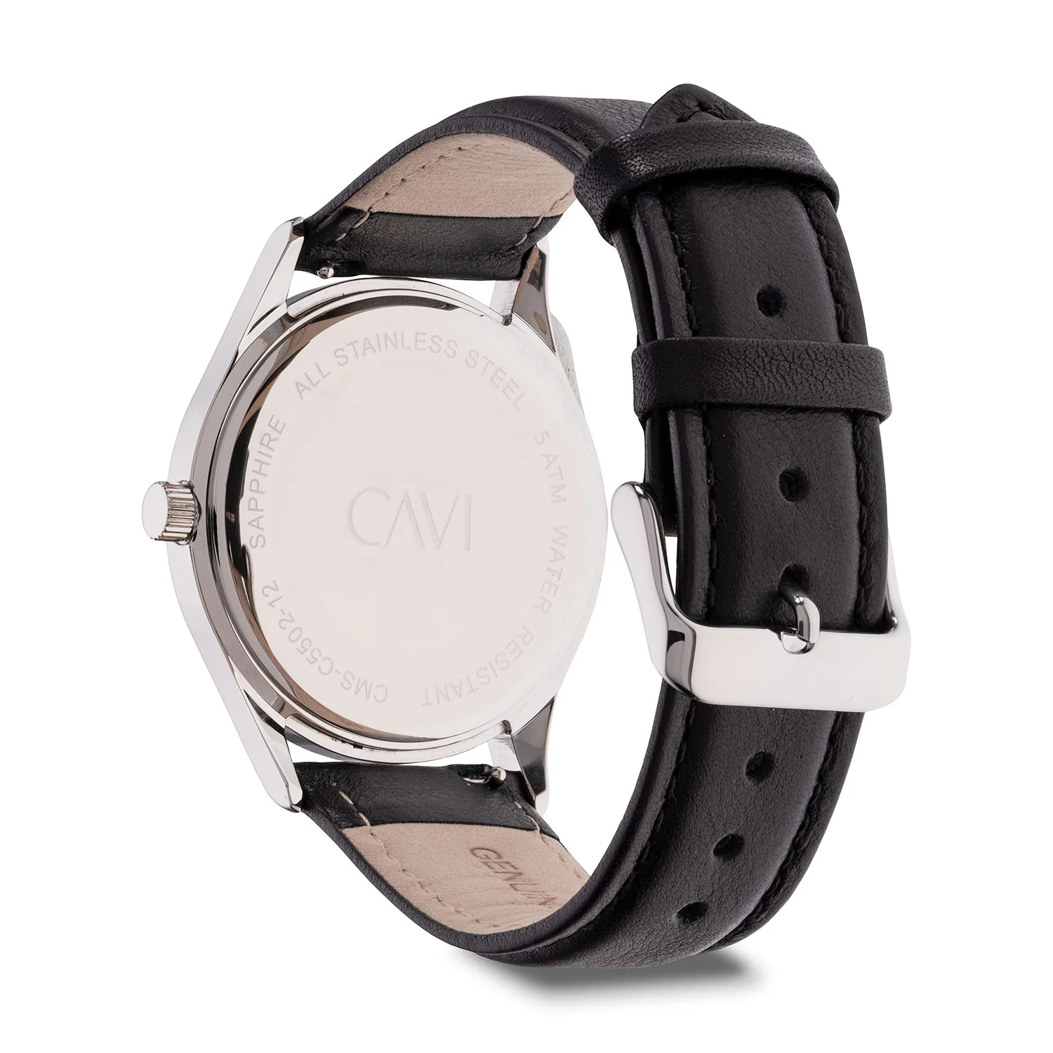 CAVI Watches - Toliman Matt Black ur, 41 mm - Rustfrit stål - Image 4