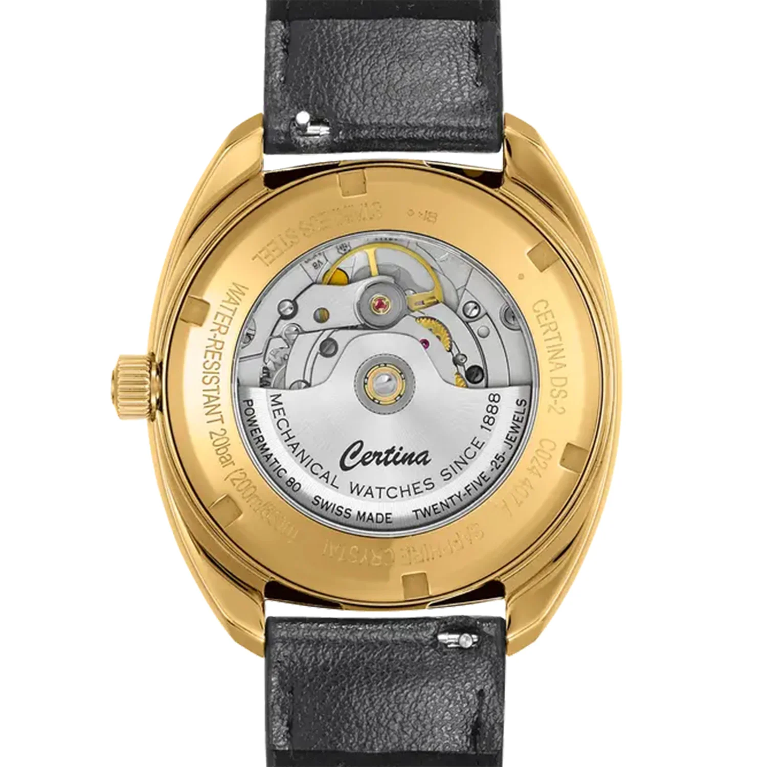 Certina - DS-2 Automatic, 40 mm sort urskive - Stål - Image 2